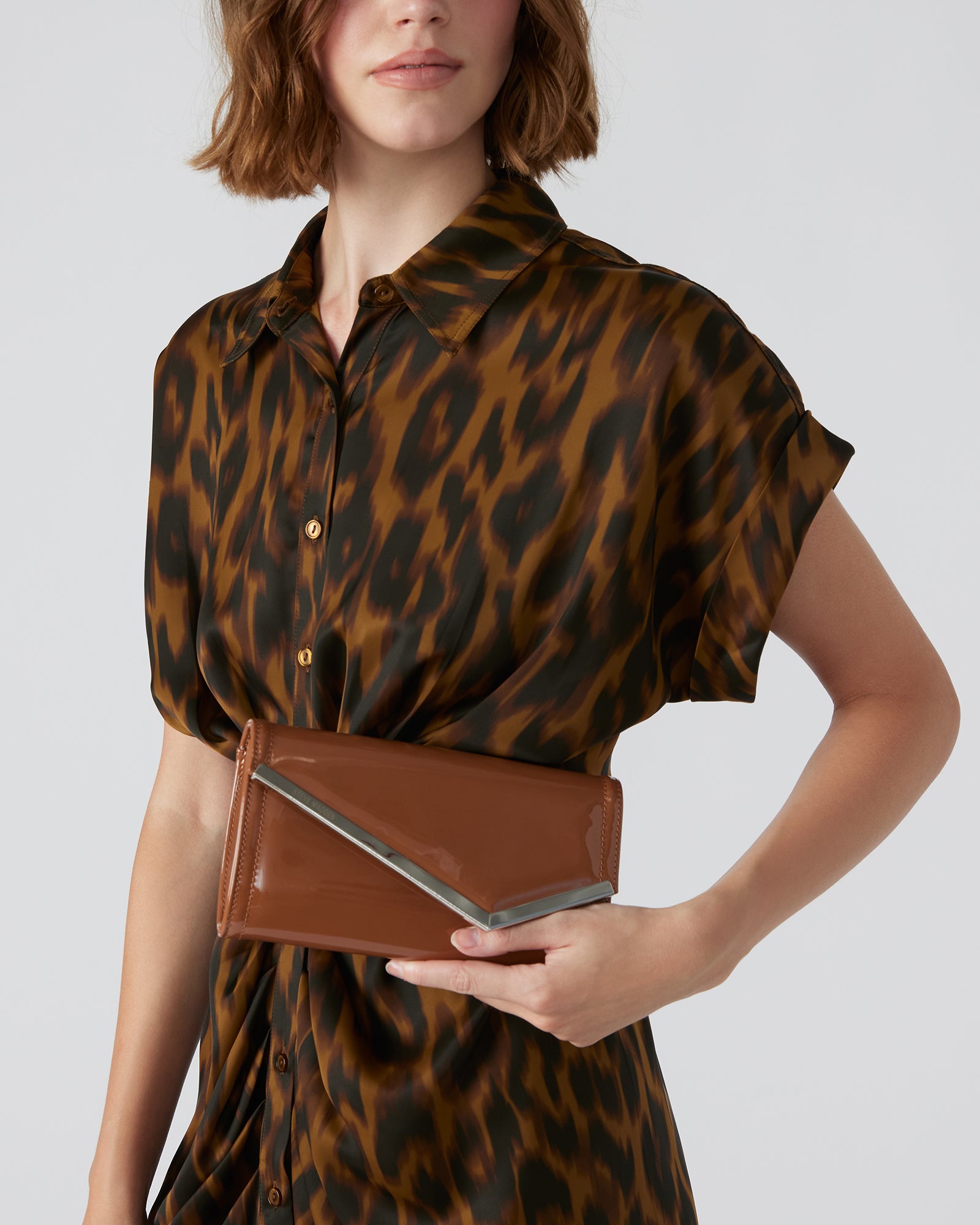 CLUTCHD BAG TAN PATENT、mySite、gtrtttuynbv