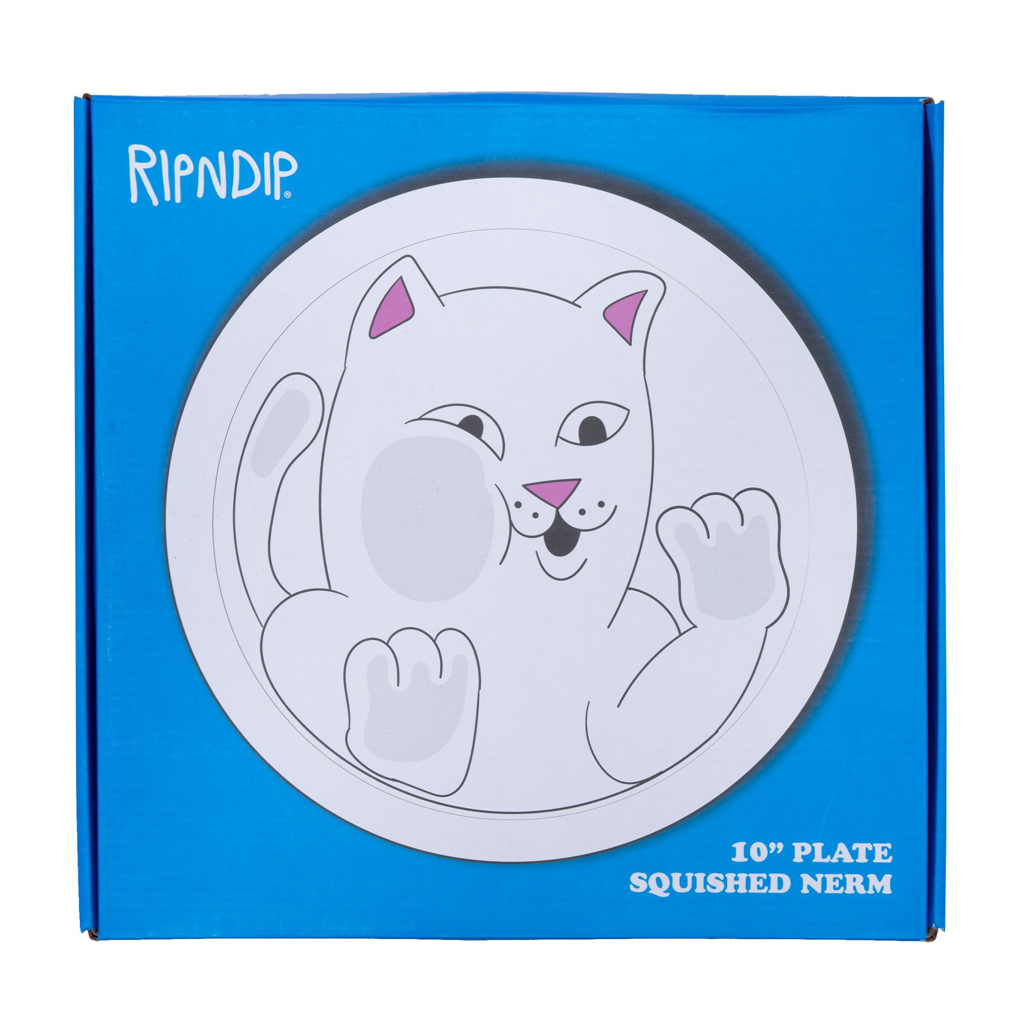  Squished Nerm Ceramic Plate (White)、mySite、merchandisen