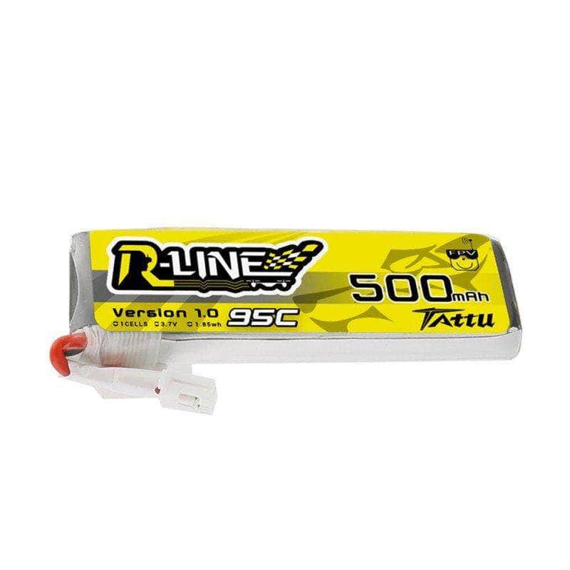 Tattu R-Line 3.7V 1S 500mAh 95C LiPo Whoop/Micro Battery - PH2.0、mySite、merchandisen