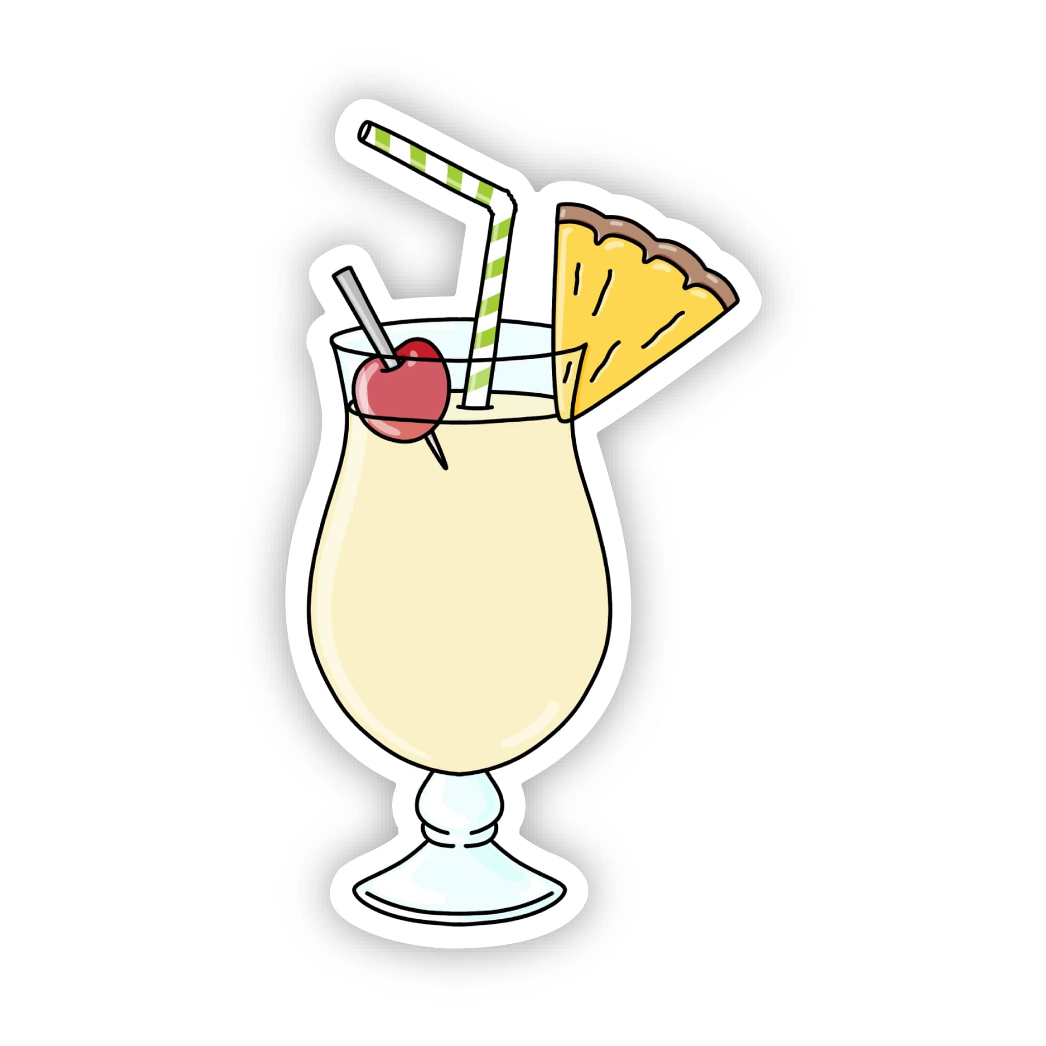  Pina Colada Cocktail Sticker、mySite、ghnorth