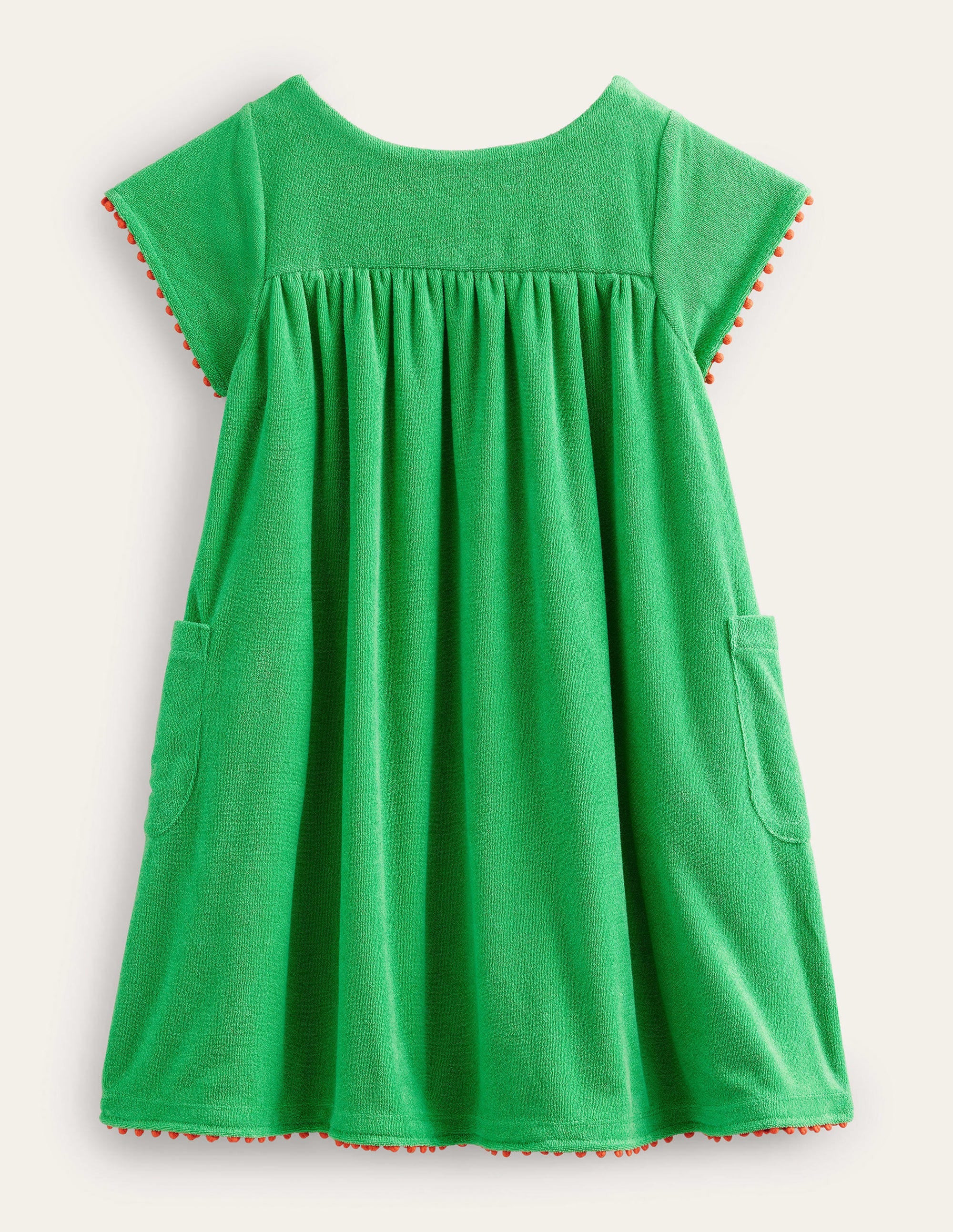  Embroidered Towelling Dress-Aloe Green Flowers、mySite、ashleygrahame