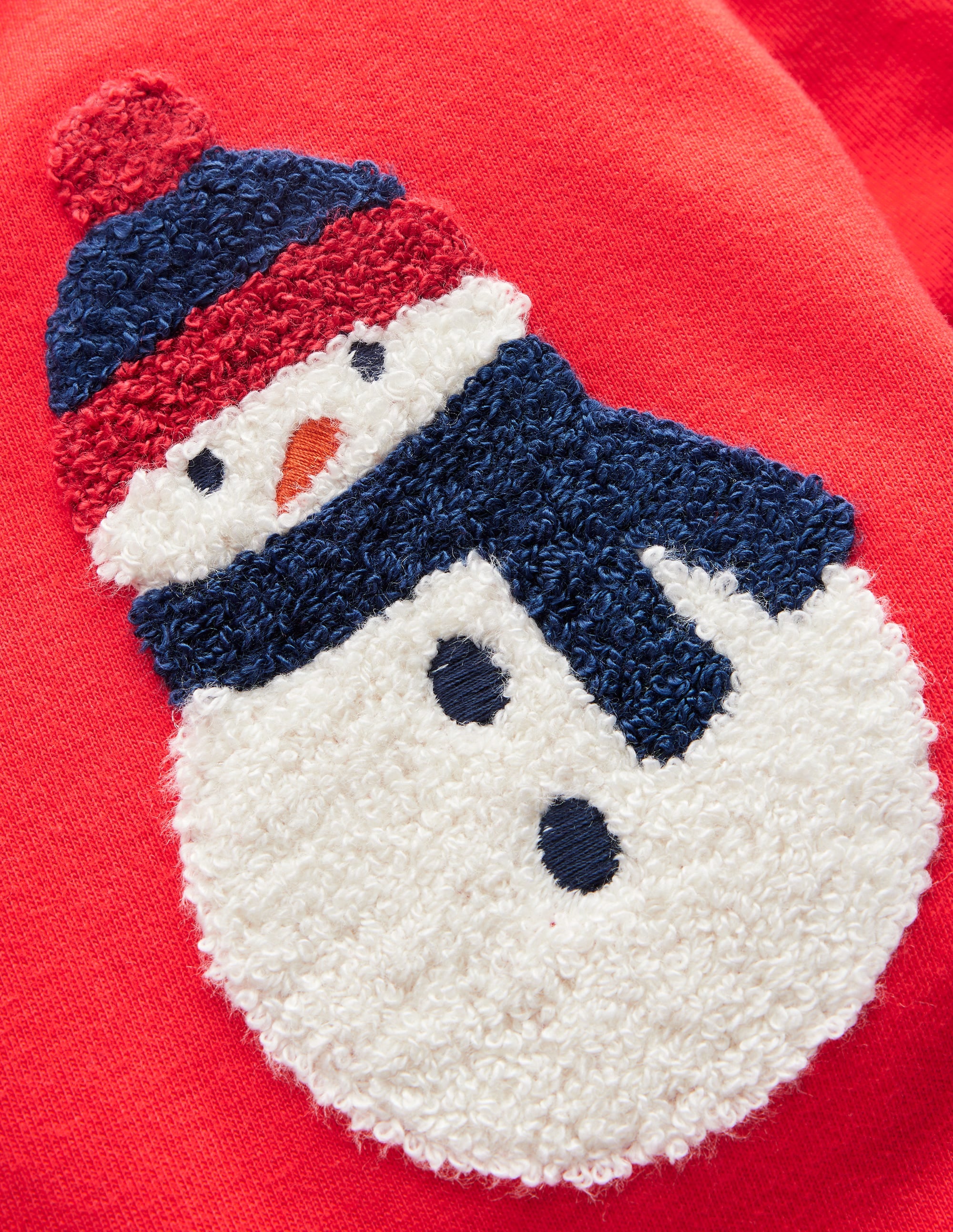  Applique Mock Sleeve T-Shirt-Poppy Red Christmas、mySite、ashleygrahame