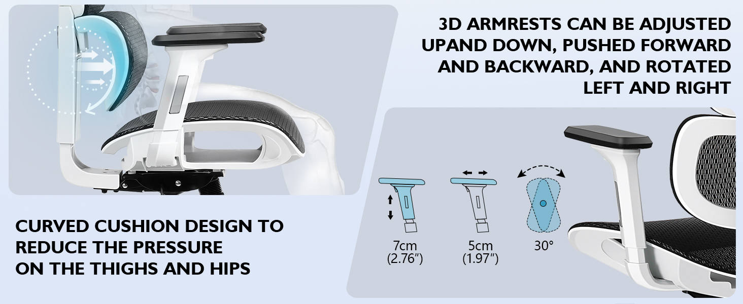 3D armrests