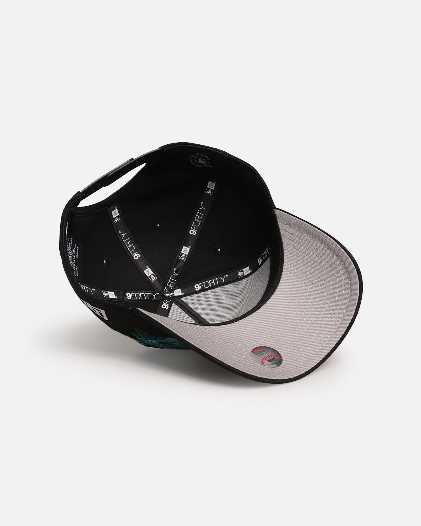 New Era New York Yankees 'Aqua Rose Embroidery' 9FORTY A-Frame Snapback Black/Aqua、mySite、zt4zffjzw