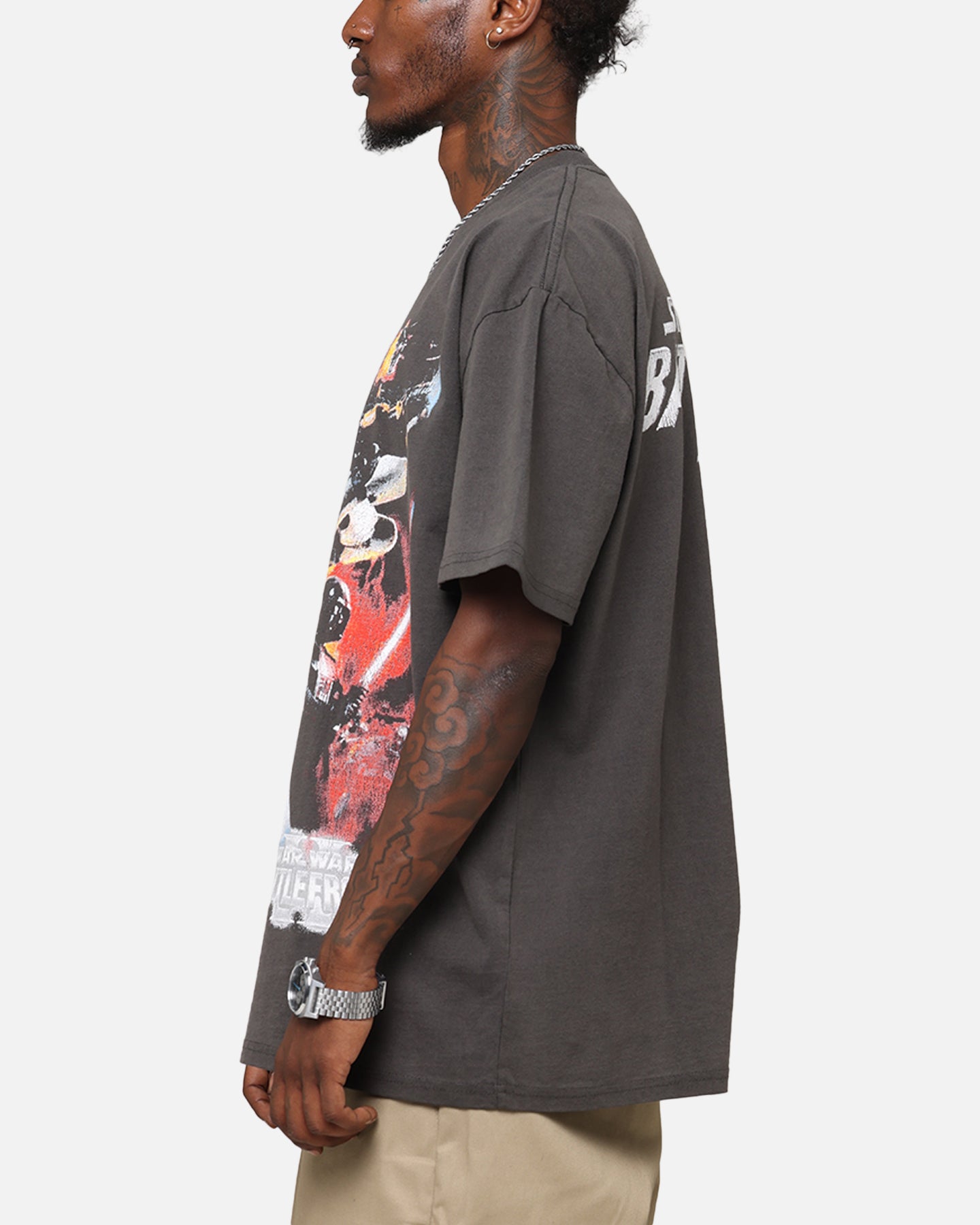 American Thrift Star Wars Battlefront 2 Heavy T-Shirt Black Wash、mySite、zt4zffjzw