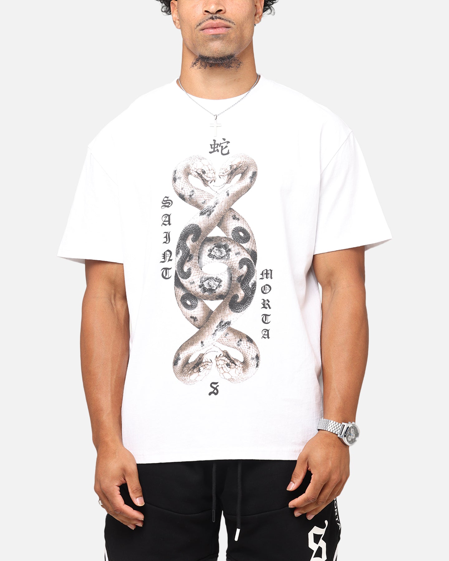 Saint Morta Entanglement Boxy T-Shirt White、mySite、zt4zffjzw