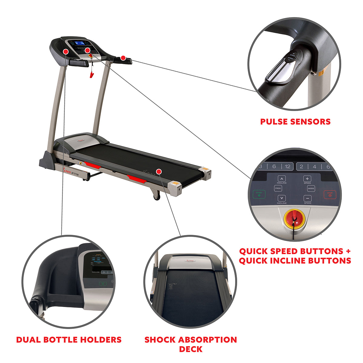  Portable Treadmill w/ Incline, Shock Absorption and Smart App、mySite、ghnorth
