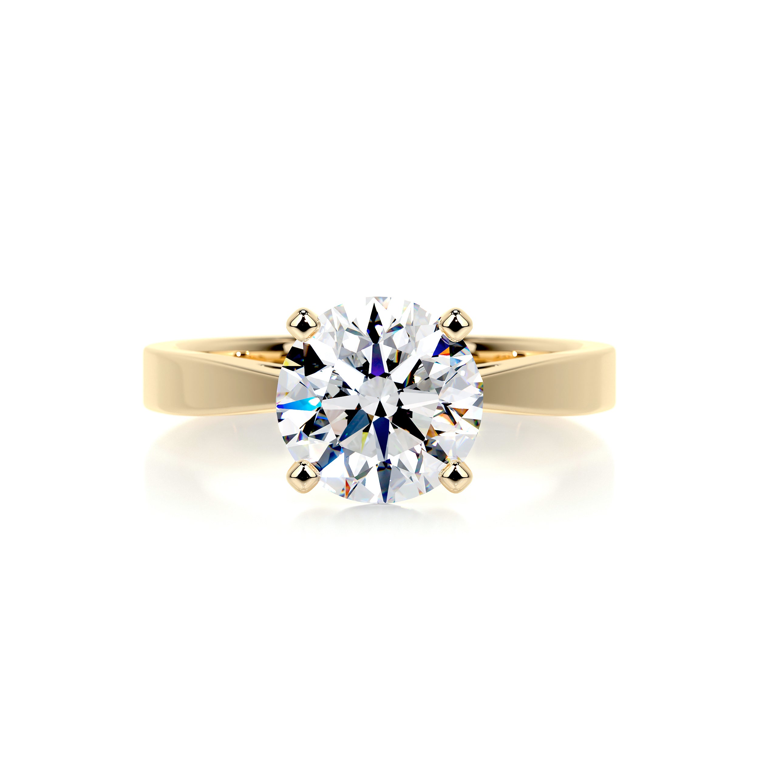 Diana Moissanite Ring -18K Yellow Gold、mySite、hinf8tx79