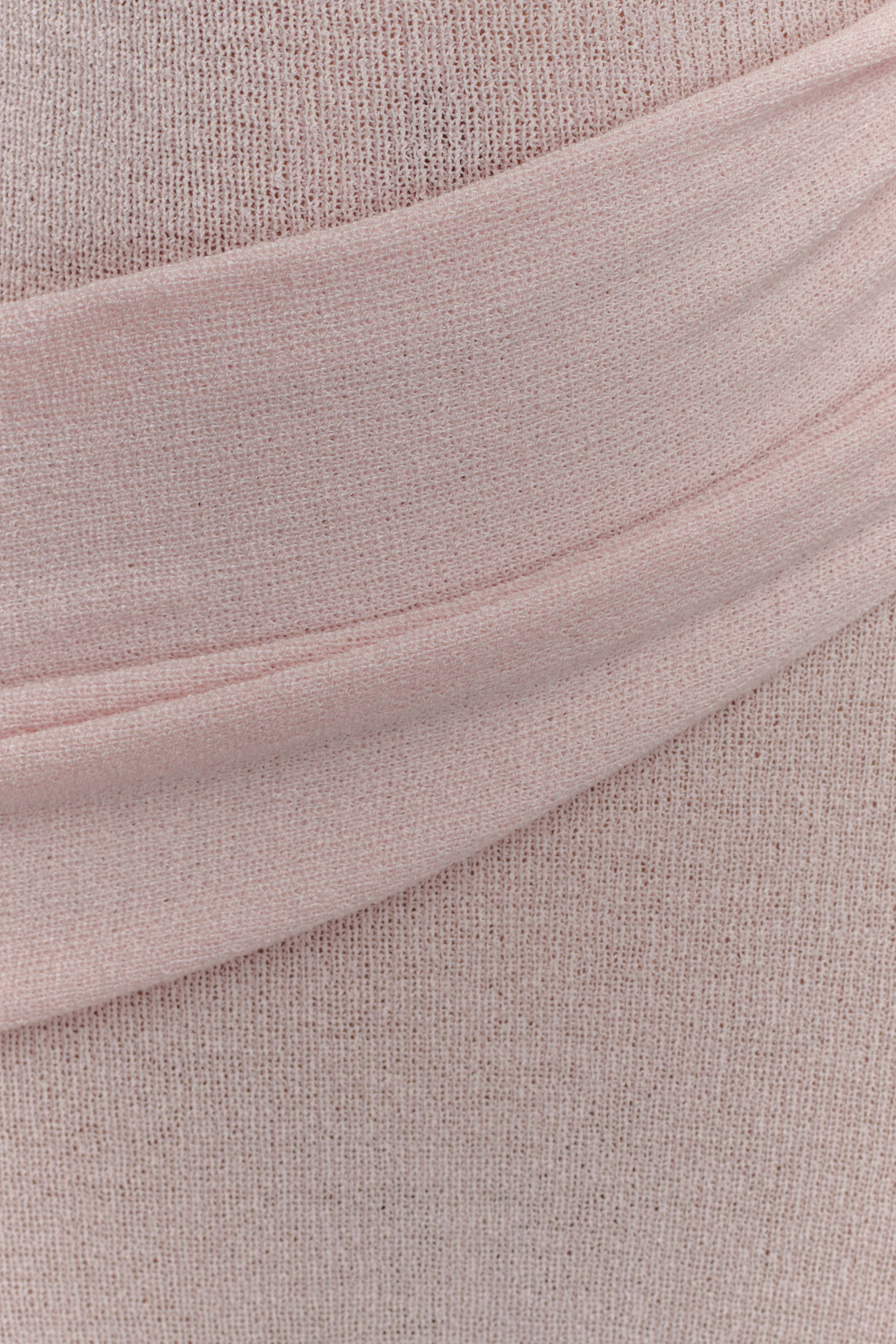 Alexius One Shoulder Knit Maxi Dress - Dusty Pink、mySite、solidvoid