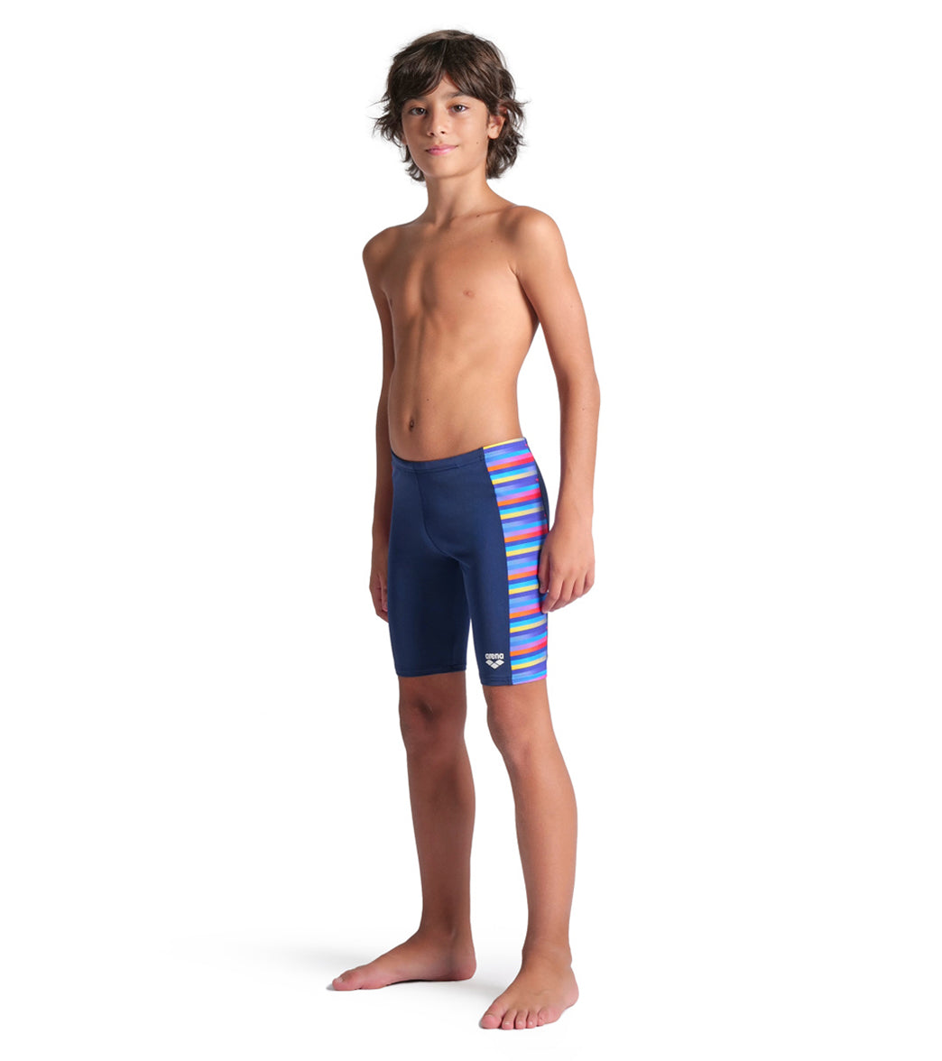Arena Boys' Racing Stripe Jammer Swimsuit (Little Kid, Big Kid)、mySite、noshort