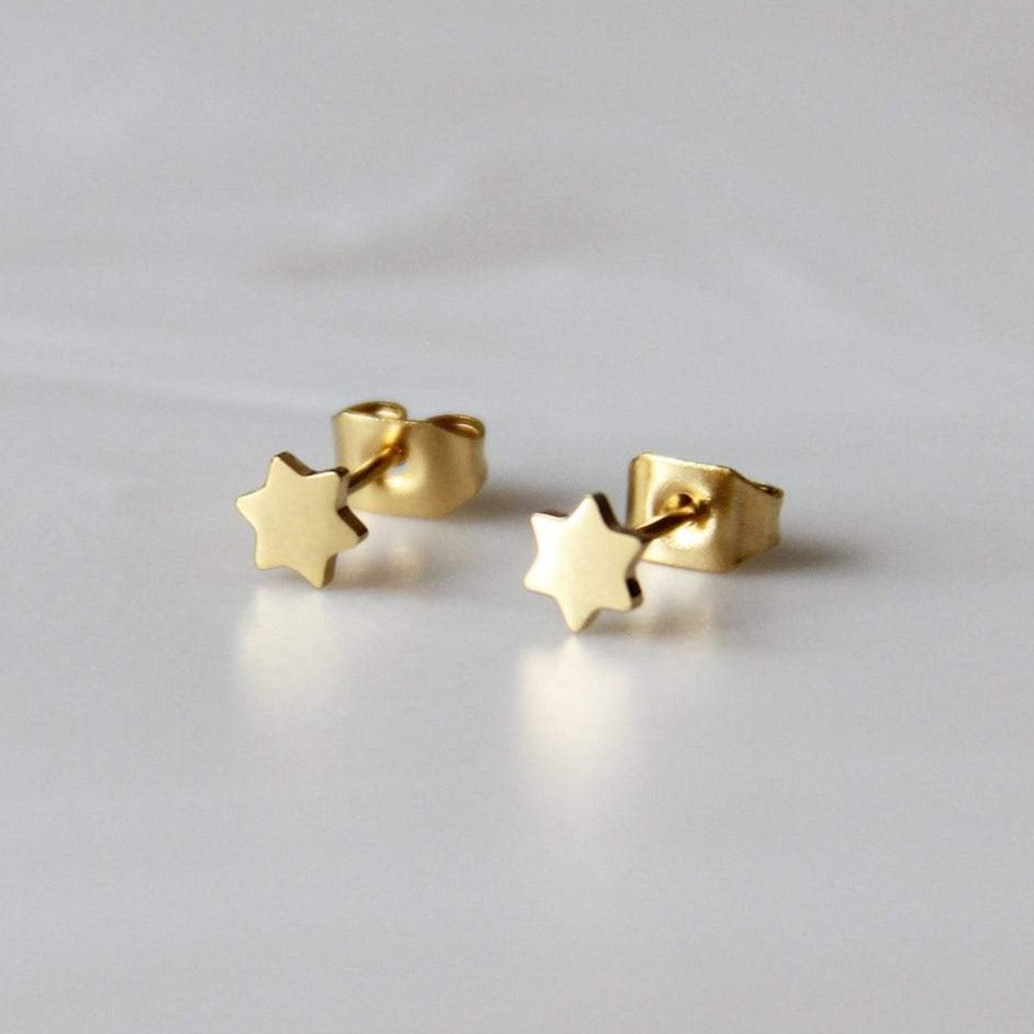 Star of David Stud Earrings - Gold or Silver、mySite、topwebapps