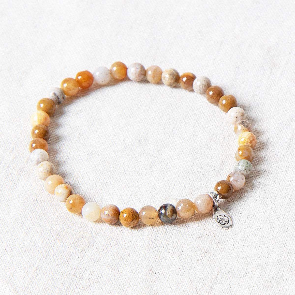 Natural Coral Jade Chrysanthemum Energy Bracelet、mySite、hinf8tx79