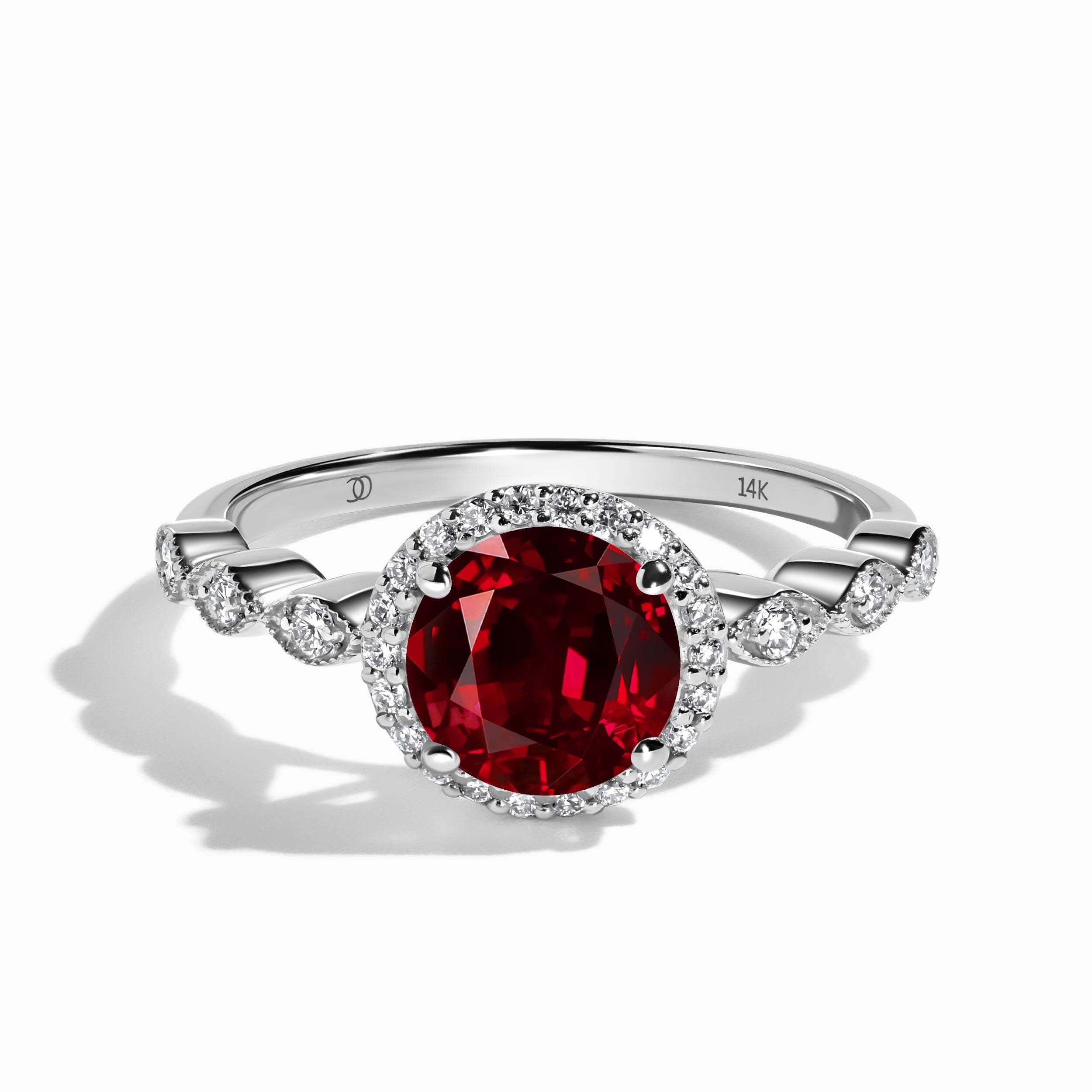 Garnet Lab Diamond Ring - Soulmate、mySite、hinf8tx79