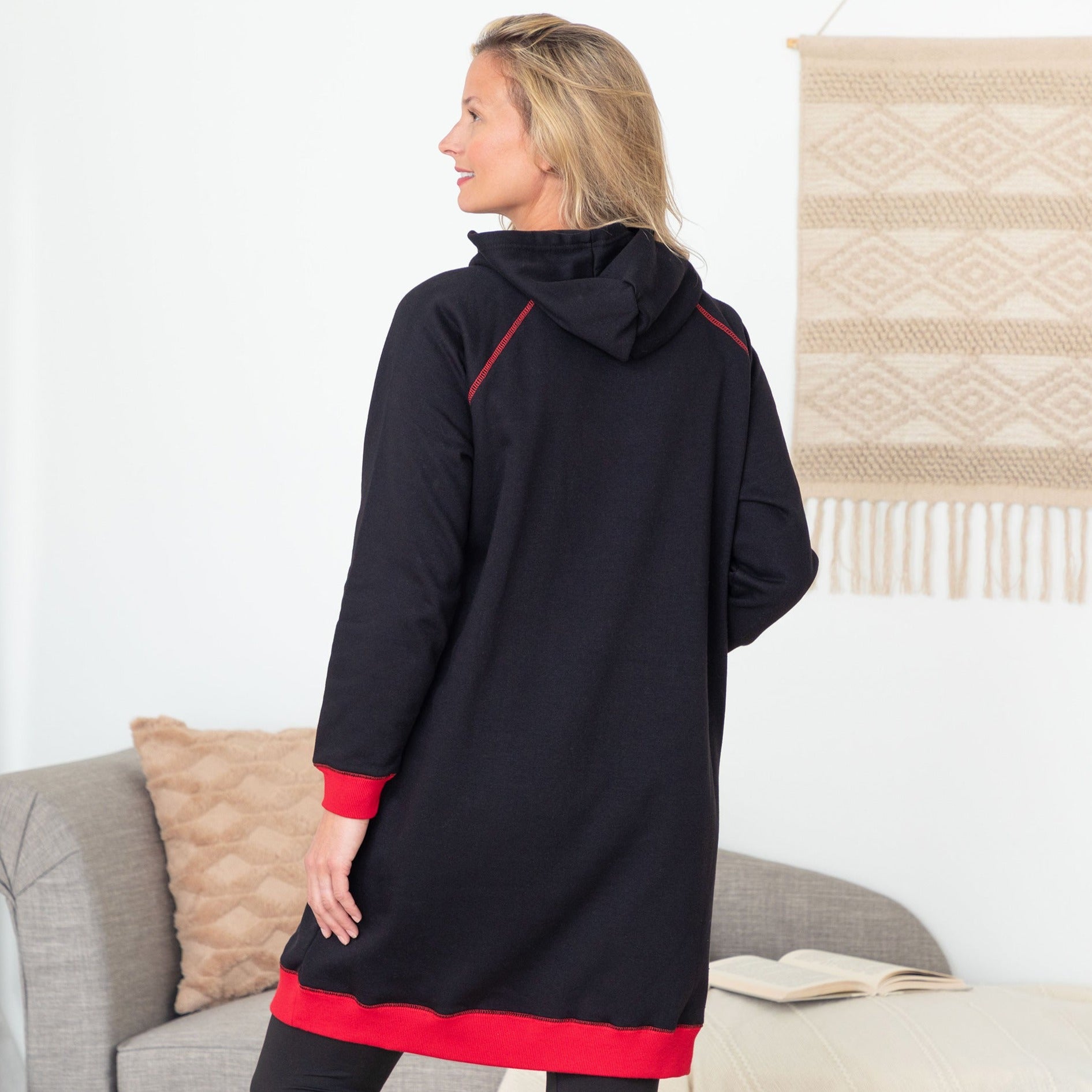 Paw Print Oversized Hooded Sweatshirt、mySite、camillekostekn