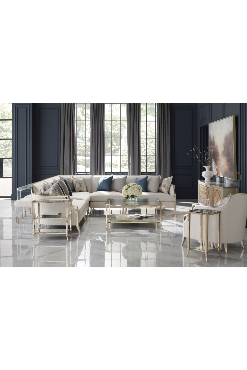 Sloping Arm Lounge Chair | Caracole X Factor、mySite、neckold