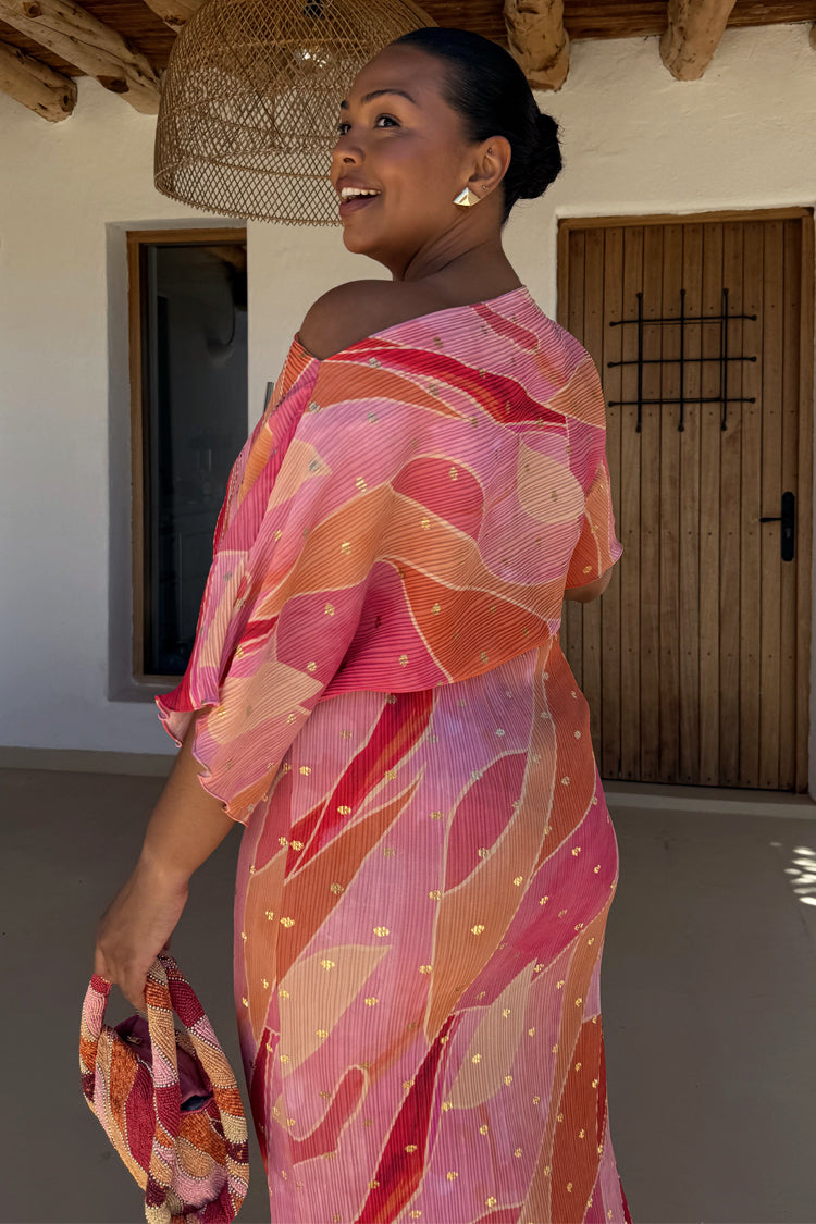 Pink Abstract Tilly Dress、mySite、solidvoid