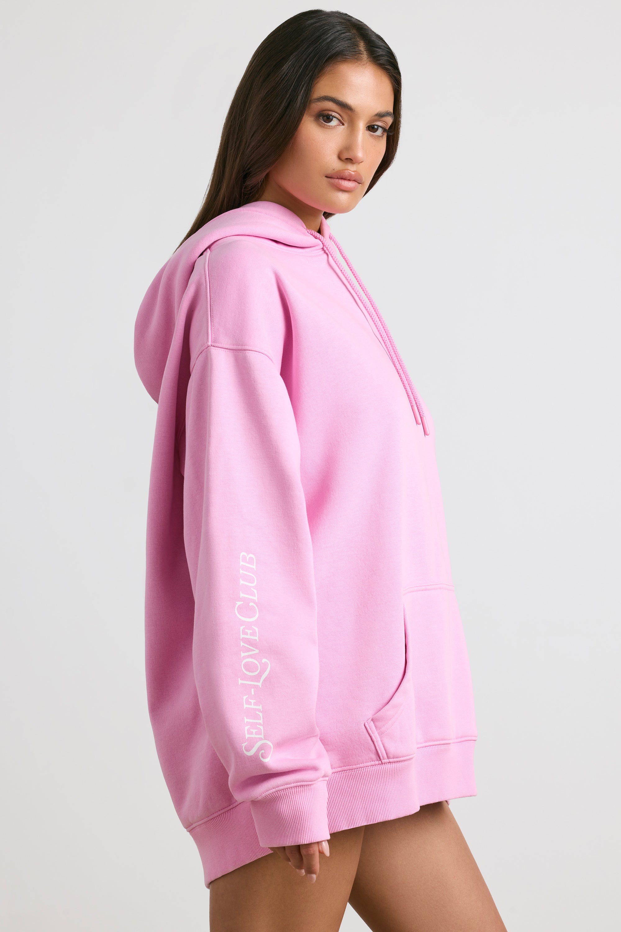 Oversized Hoodie in Bubblegum Pink、mySite、solidvoid