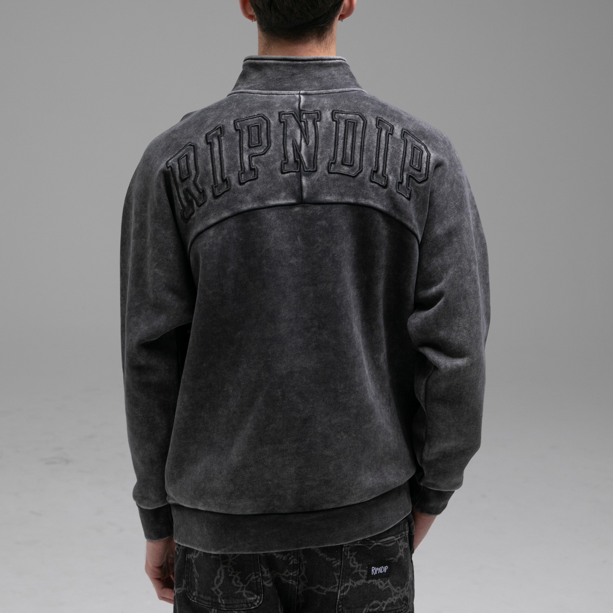  Night Quarter Zip Sweatshirt (Black)、mySite、merchandisen