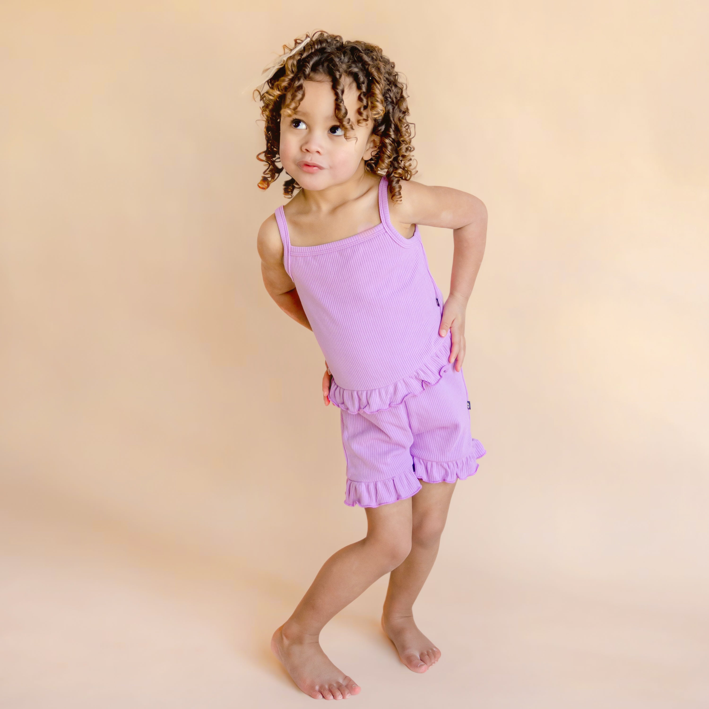  Ribbed Ruffle Tank Set in Poi、mySite、layawaytickets