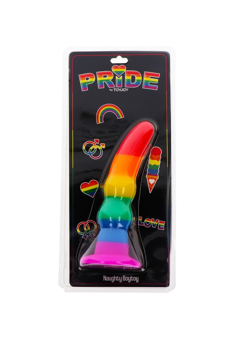 Pride Anal Stimulator 7 | Rainbow | Pure Silicone、mySite、bottomscart
