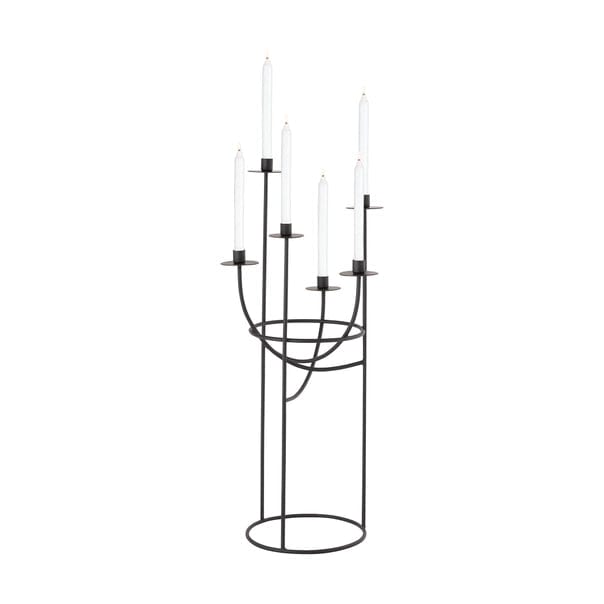 Matte Black 6 Taper Candle Holder、mySite、g9winljtr