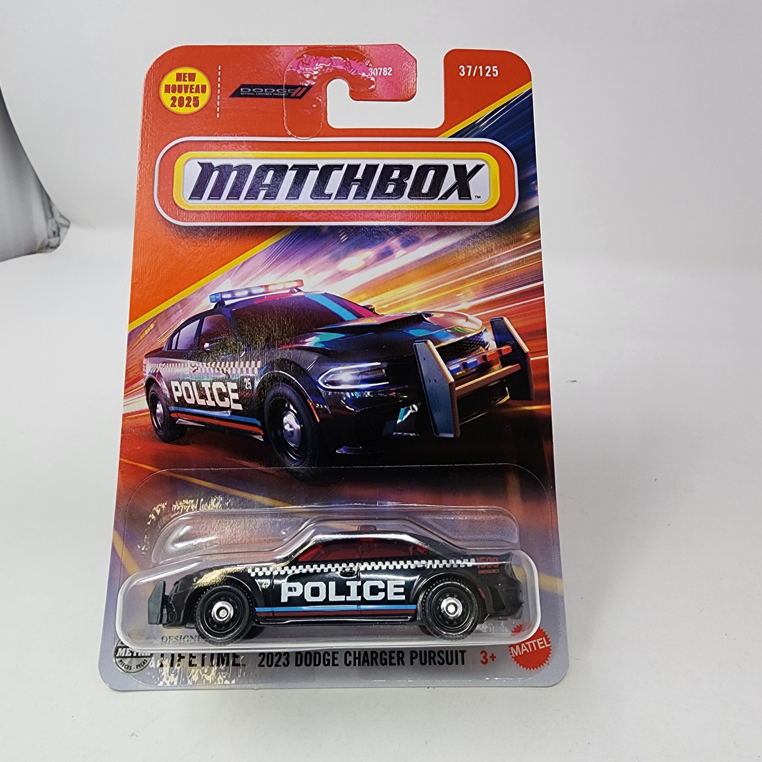 2023 Dodge Charger Pursuit #37 * Black * 2025 Matchbox Basic Case C、mySite、hgirdovlk