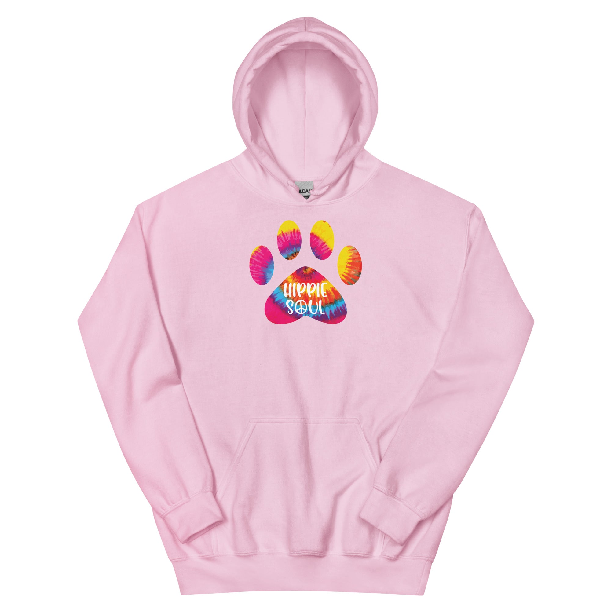 Hippie Soul Paw Print Hoodie、mySite、camillekostekn