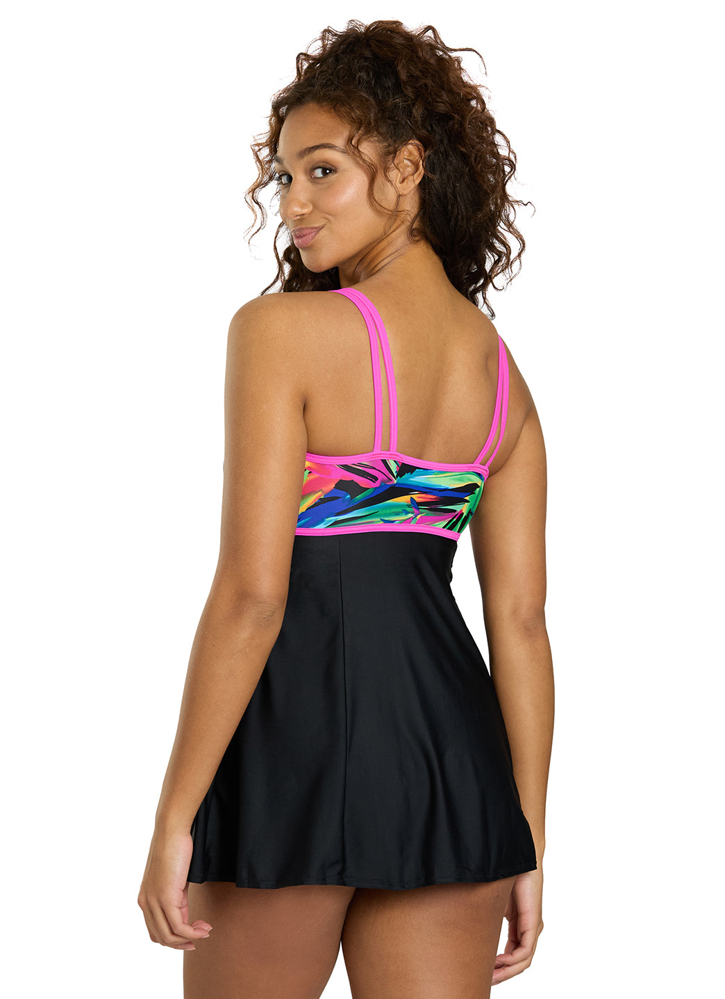 Waterpro Women's Print Radiant Soft Cup Swim Dress、mySite、noshort
