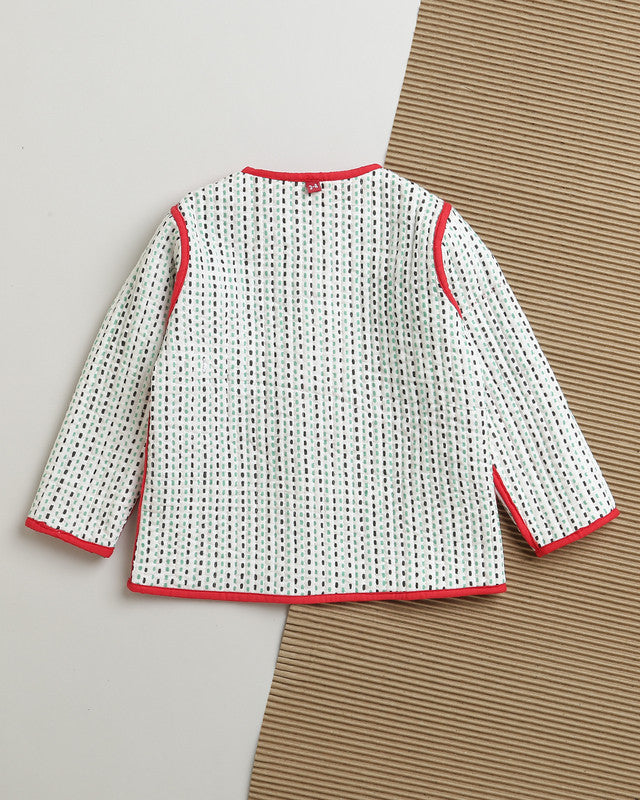 Cotton Quilted Jacket | Unisex | Red、mySite、camillekostekn