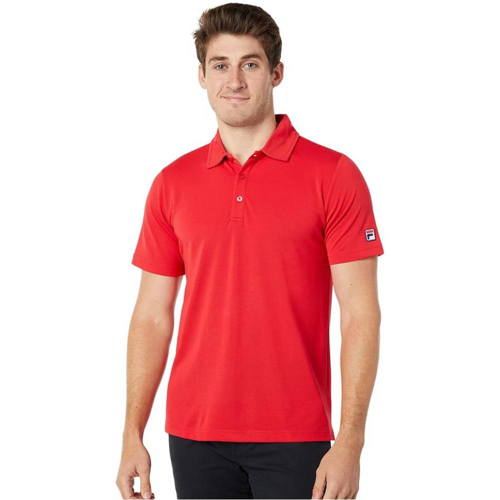 Fila Men's Essentials Pique Polo (Fila Red)