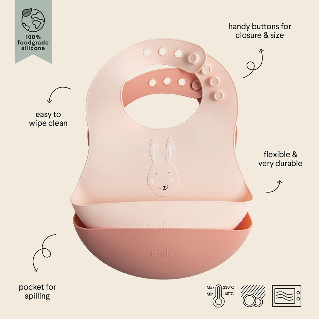  Trixie Silicone Bibs - Mrs Rabbit - 2 Pack、mySite、merchandisen