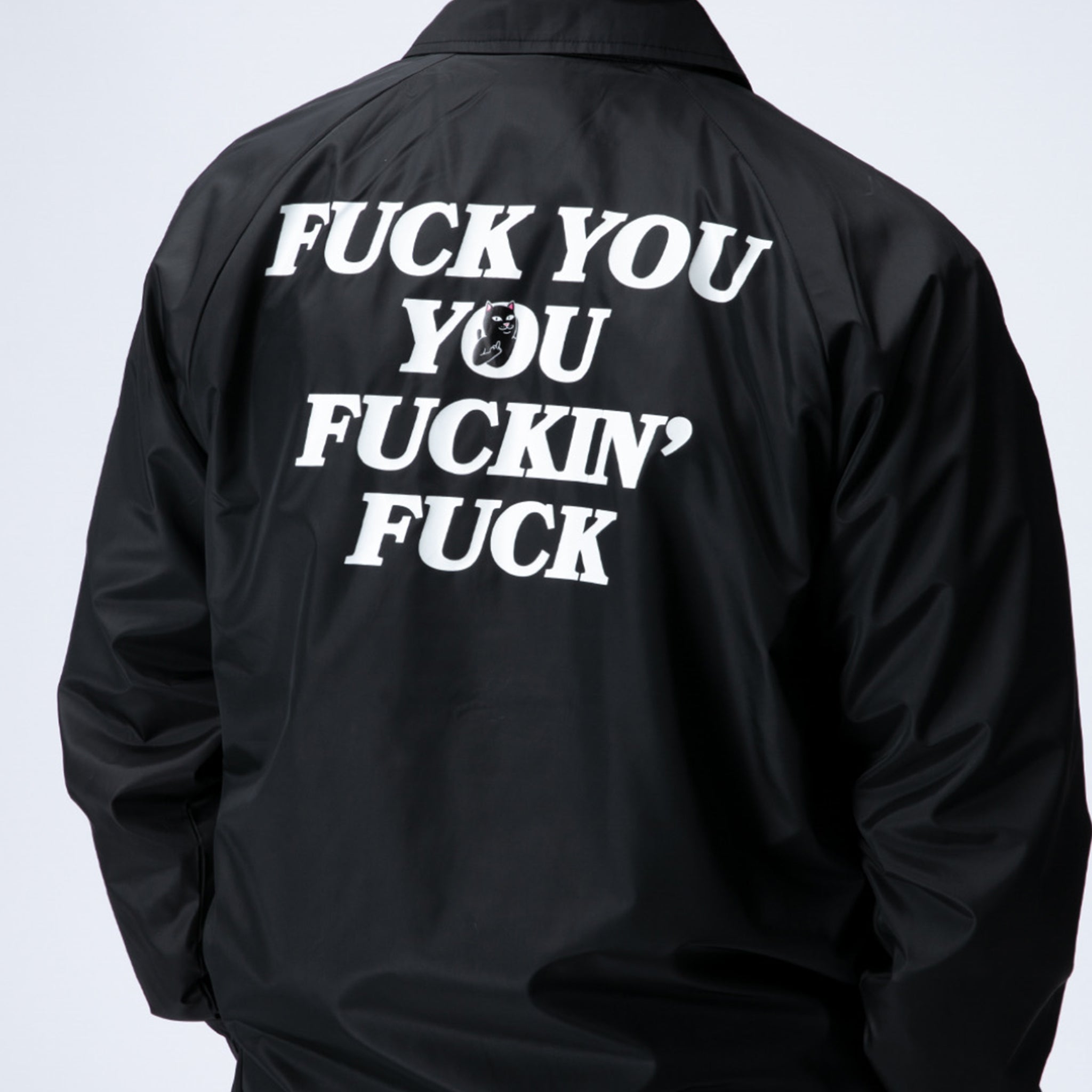 Fuckin Fuck Coaches Jacket (Black)、mySite、merchandisen