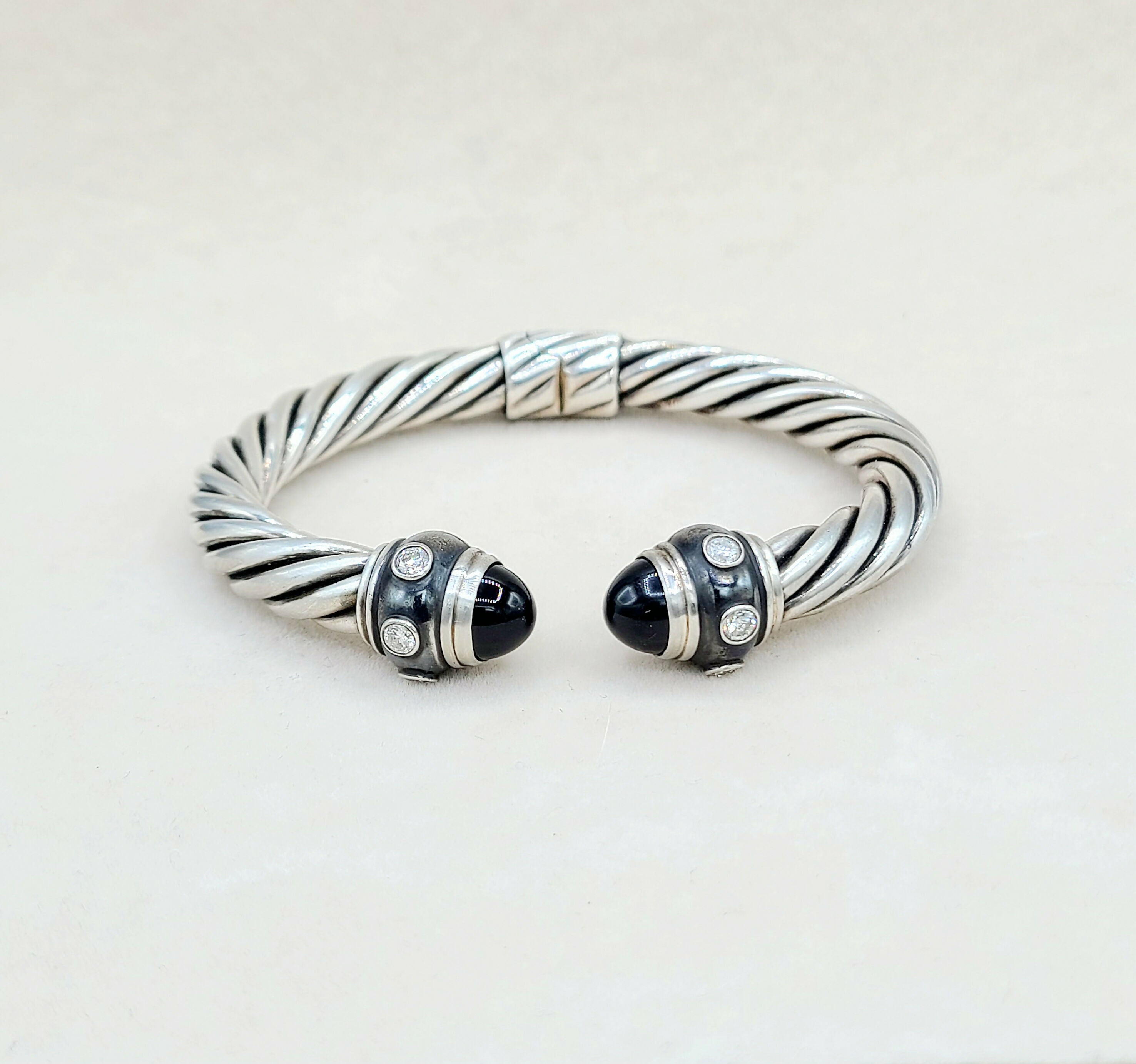 David Yurman Renaissance Bracelet Black Onyx & Diamonds、mySite、hinf8tx79