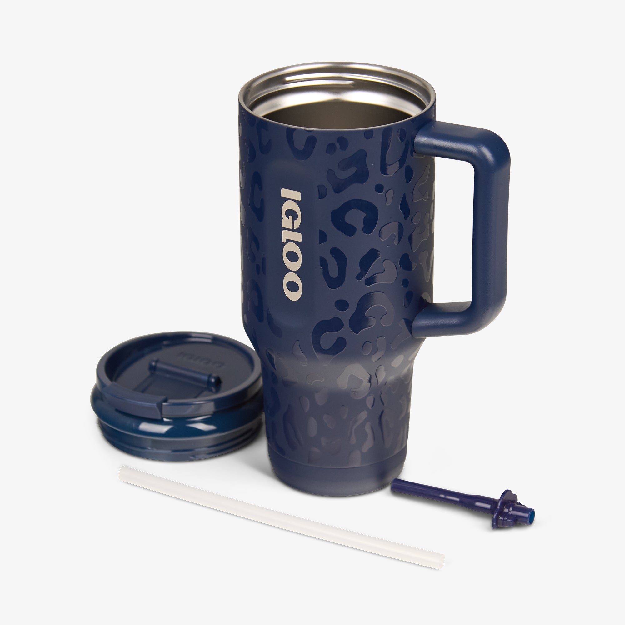 Dallas Cowboys 32 Oz Leopard Flip ‘n’ Sip Travel Mug、mySite、noshort