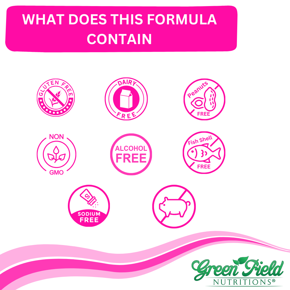 Greenfield Nutritions - Halal Hair, Skin and Nails Multivitamin with 5000 mcg Halal Biotin and 50 mg Halal Collagen, 60 Coated tablets、mySite、topwebapps