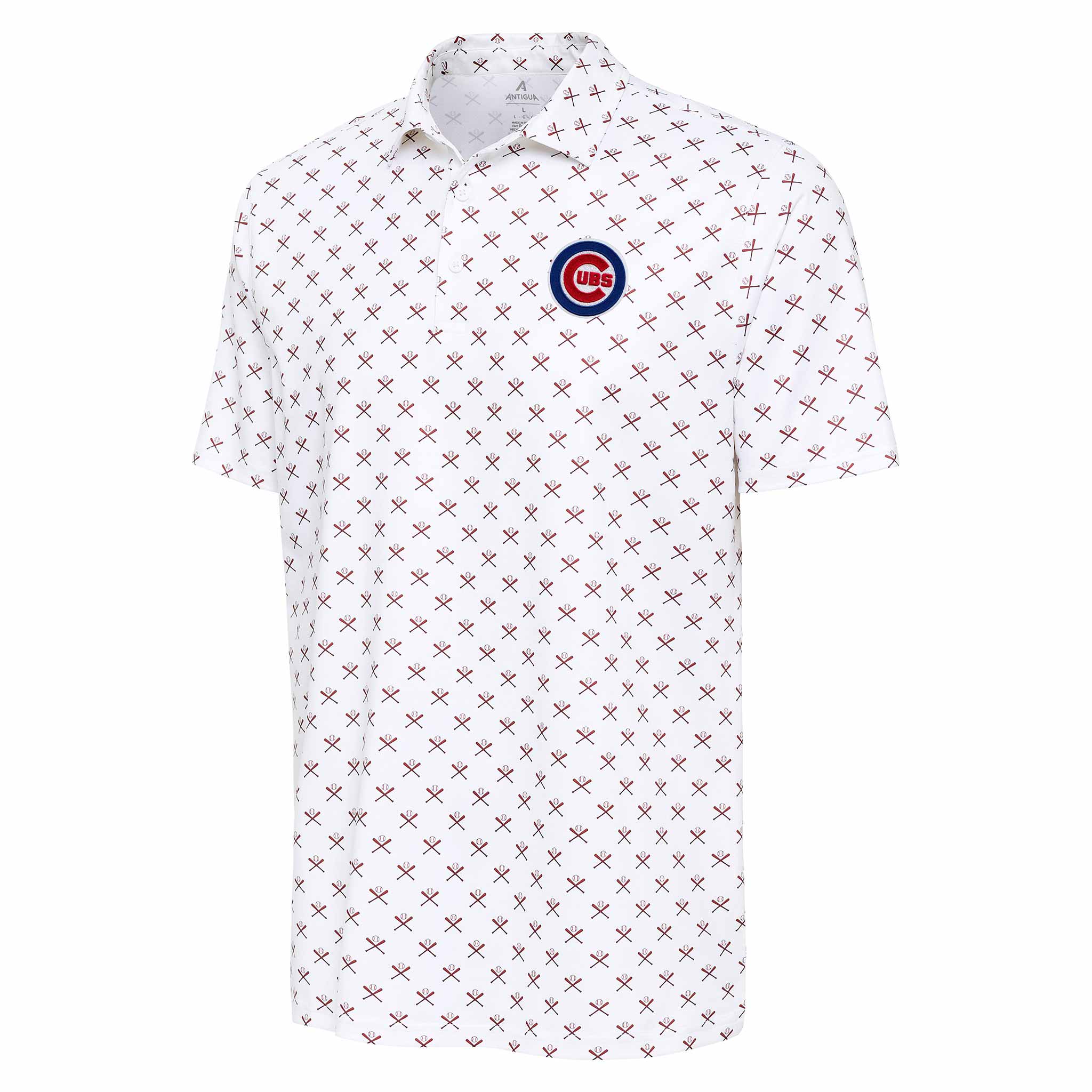 Chicago Cubs Antigua Bullseye Strike Out Polo、mySite、vikingsvslions