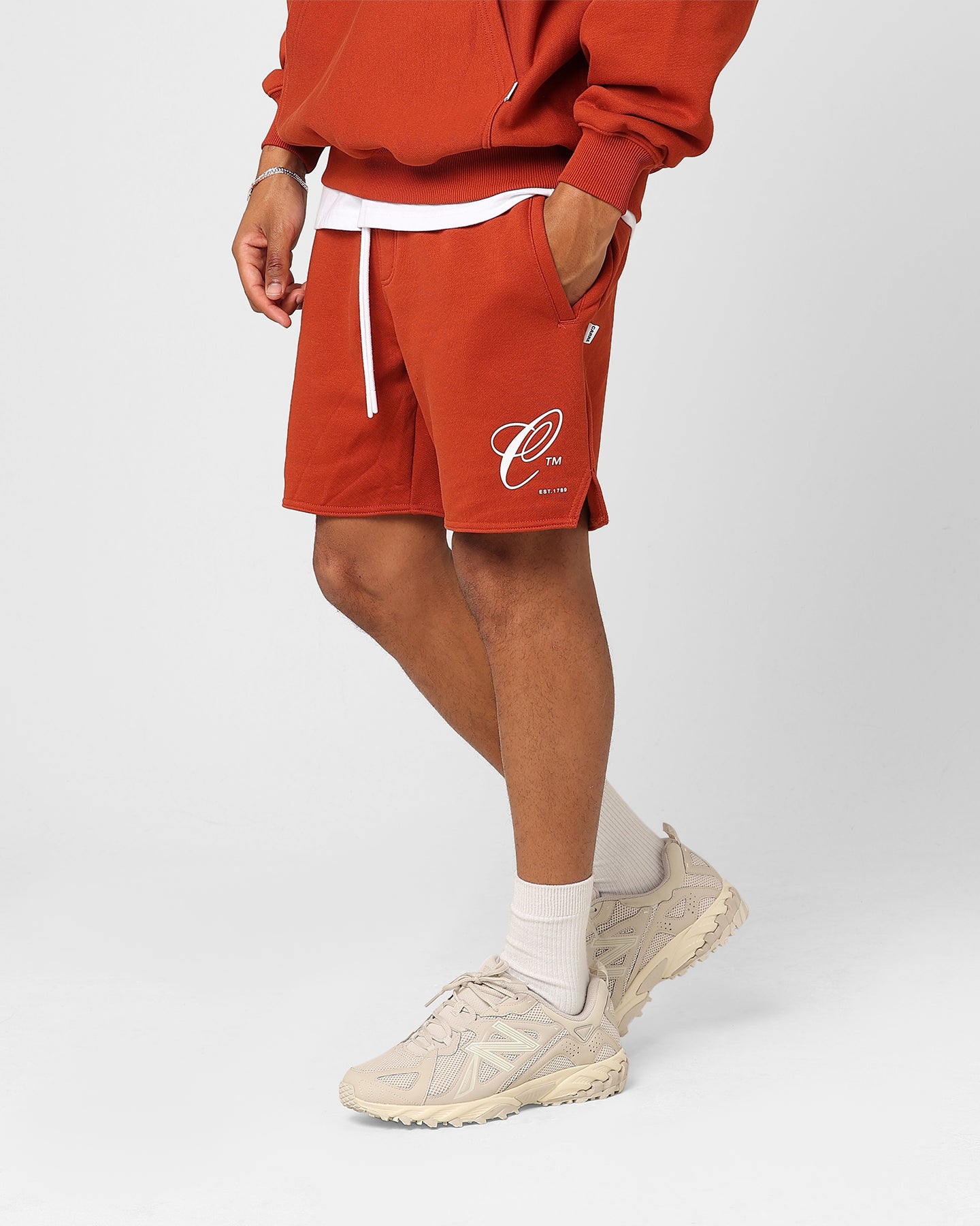 Carre Capital C Terry Shorts Brick、mySite、zt4zffjzw