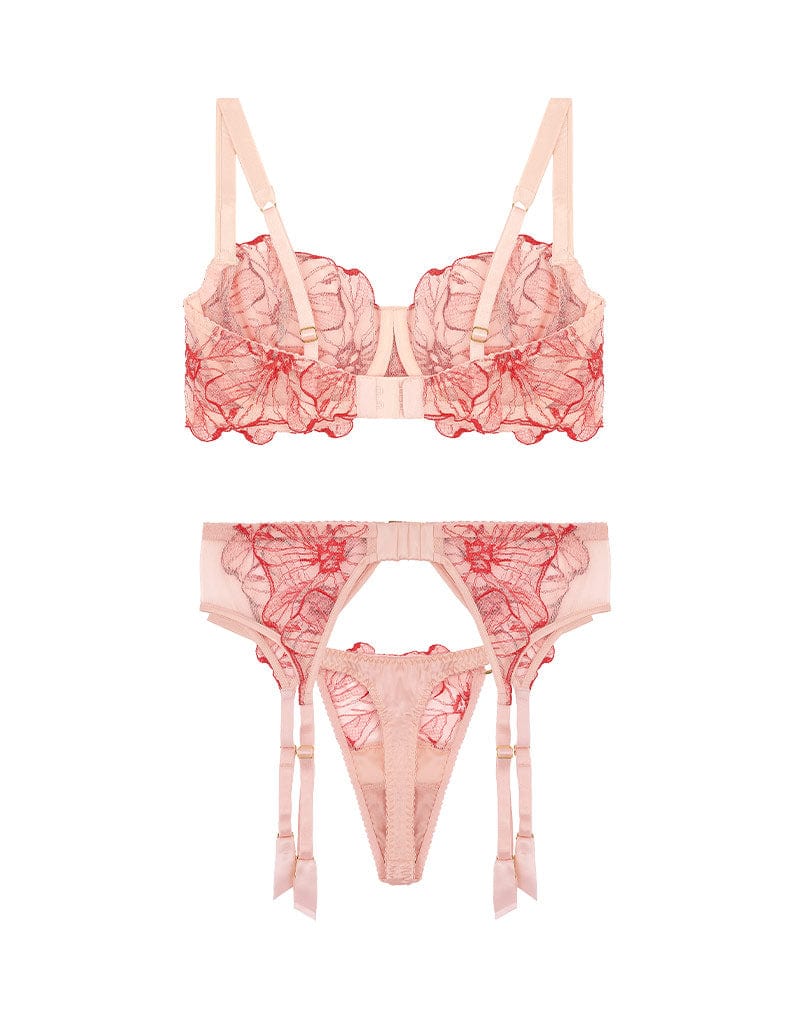  Rosa Balcony Bra, Thong & Suspender Belt、mySite、justintrudeaud