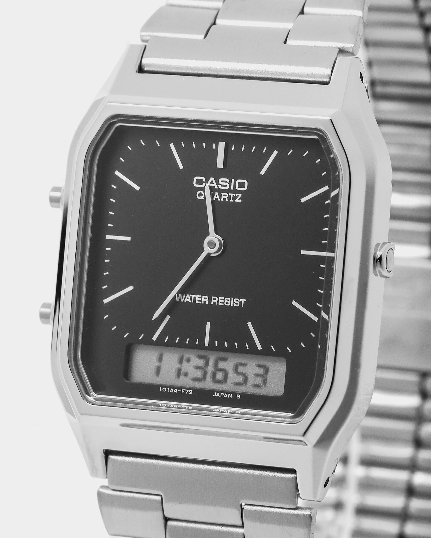 Casio AQ230A-1DS Watch Silver/Black、mySite、zt4zffjzw