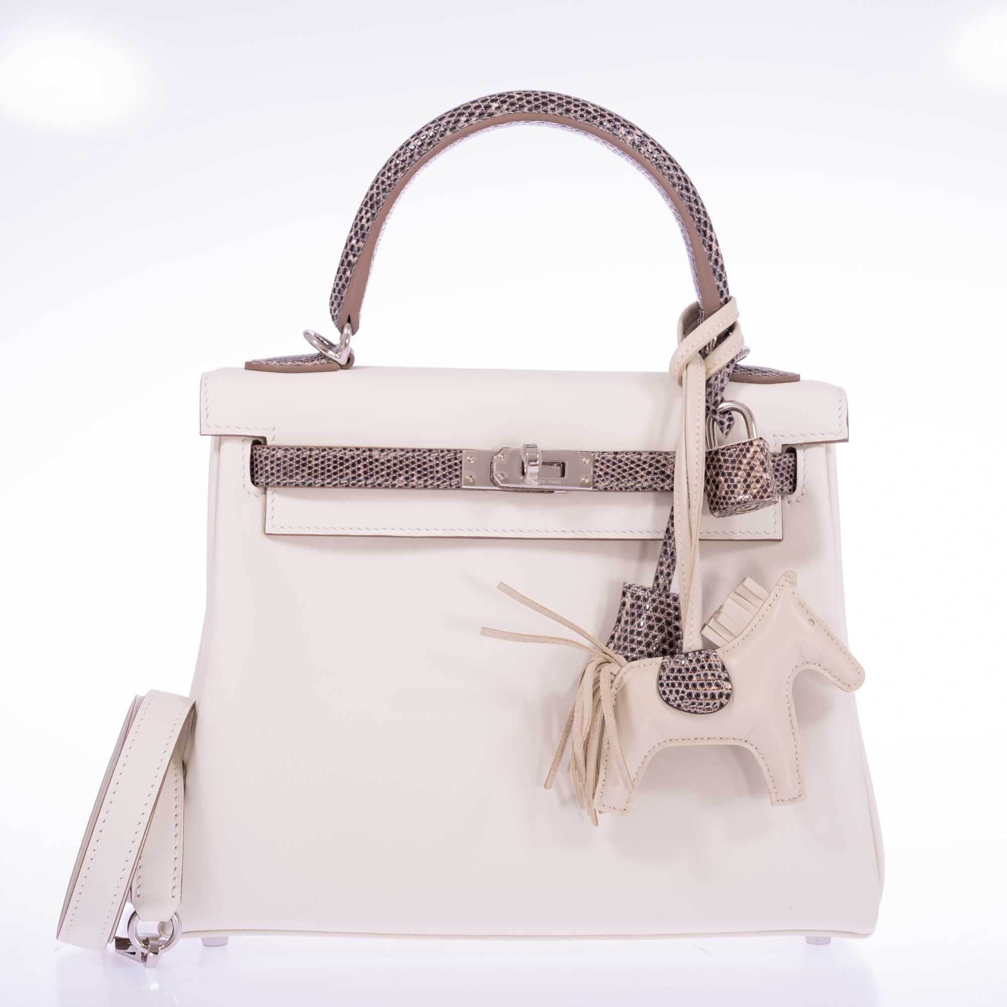 Hermès Kelly 25 Retourne Touch Mushroom Swift and Ombré Salvatore Lizard Palladium Hardware、mySite、garminoutage.com