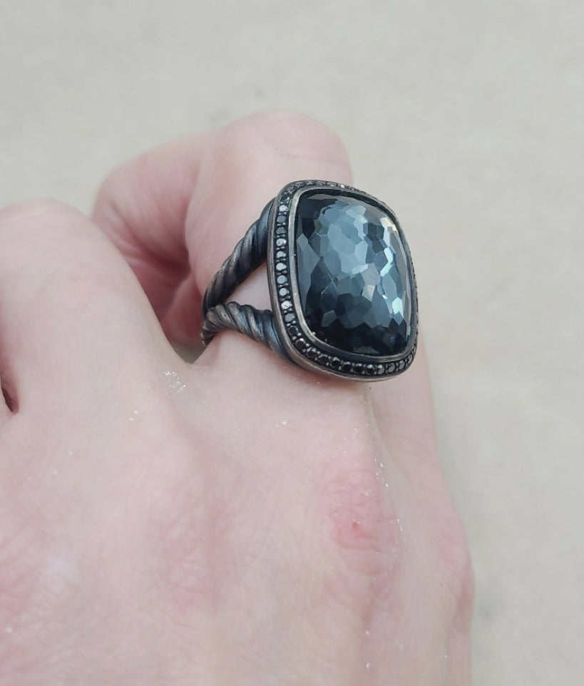 David Yurman Albion Blackened Gray Orchid Ring 鈥?Diamonds、mySite、hinf8tx79