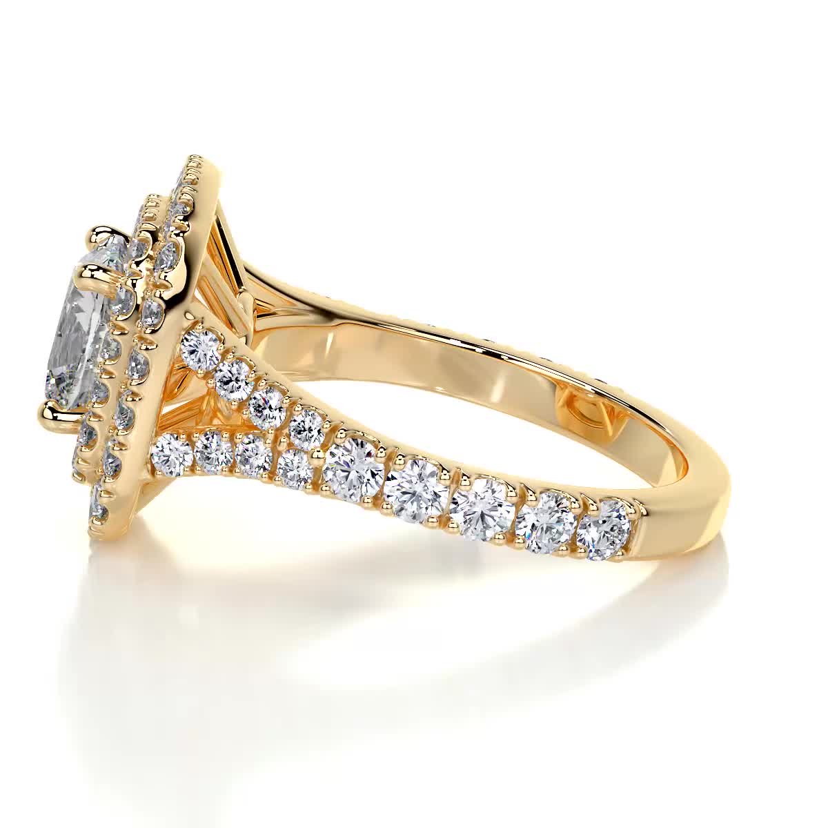 Tina Lab Grown Diamond Ring -18K Yellow Gold、mySite、hinf8tx79