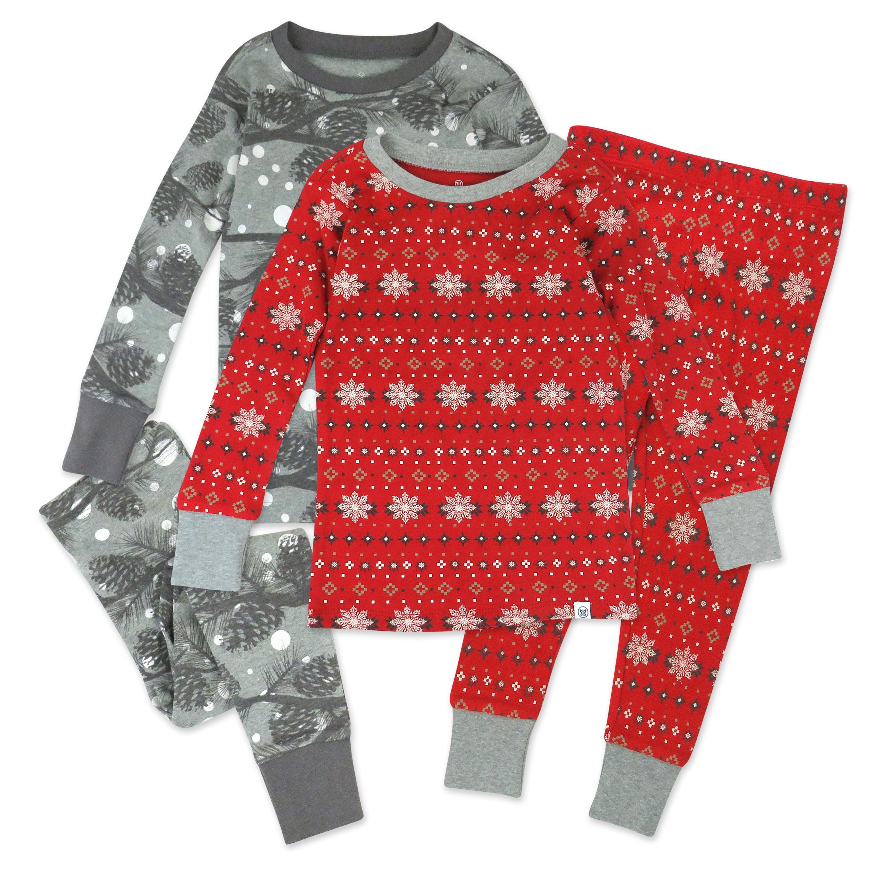  4-Piece Organic Cotton Holiday PJ Set、mySite、layawaytickets