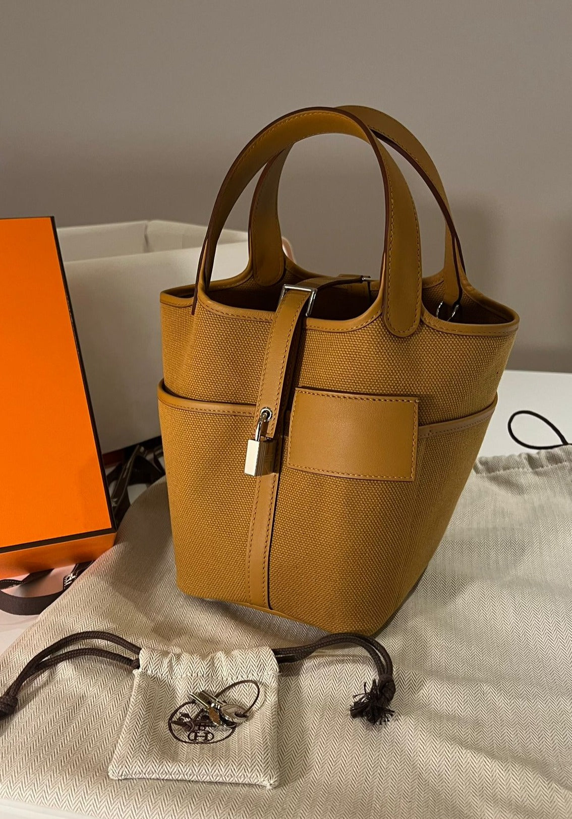 Hermès Picotin Cargo 18cm Sesame Canvas PHW、mySite、garminoutage.com