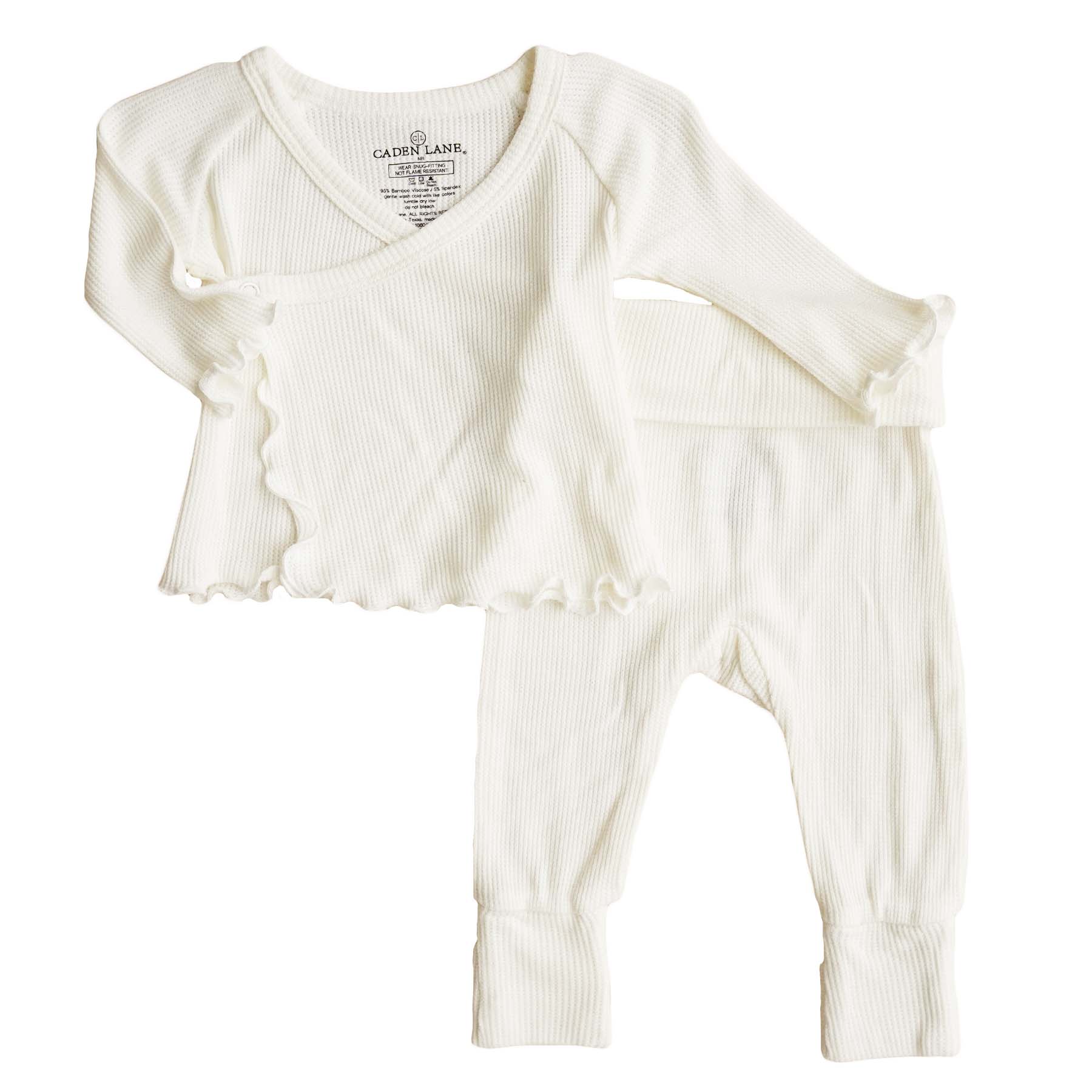  2pc Waffle Crossover Top & Bottom | Gardenia、mySite、layawaytickets