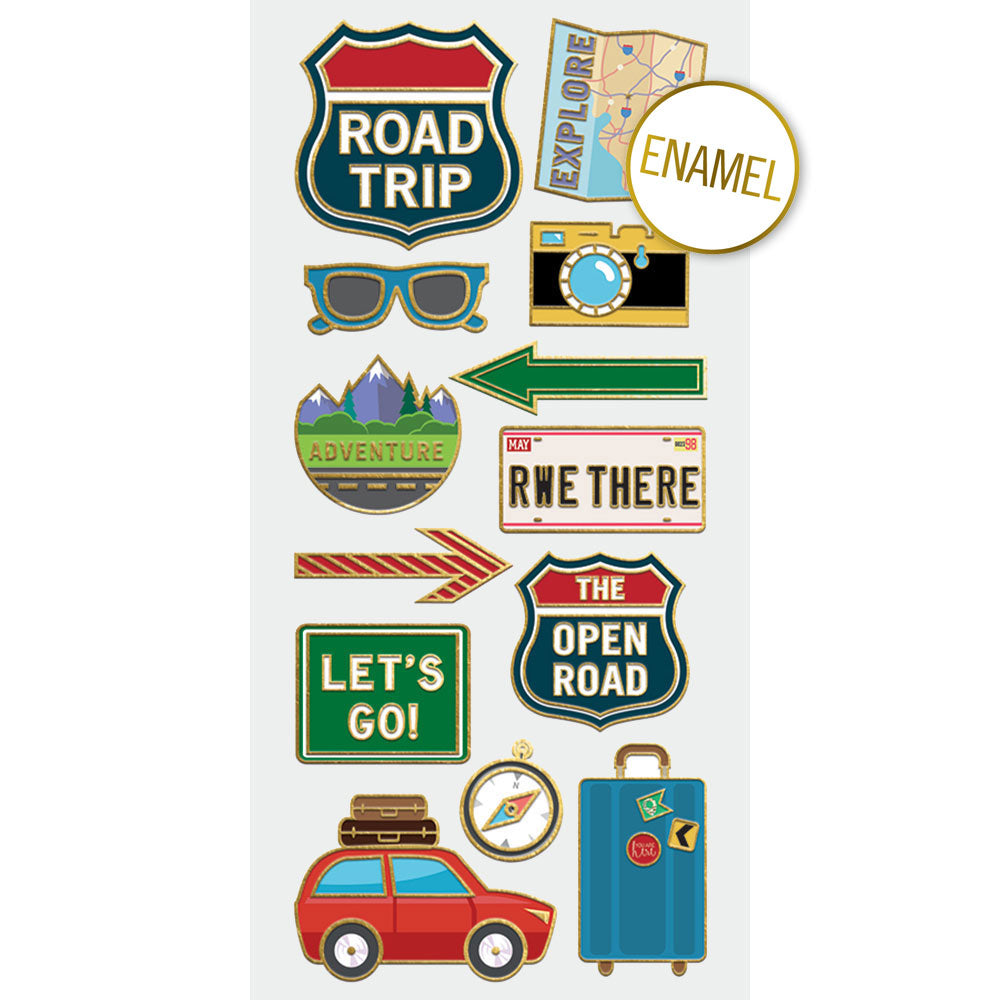  Road Trip Faux Enamel Stickers、mySite、ghnorth