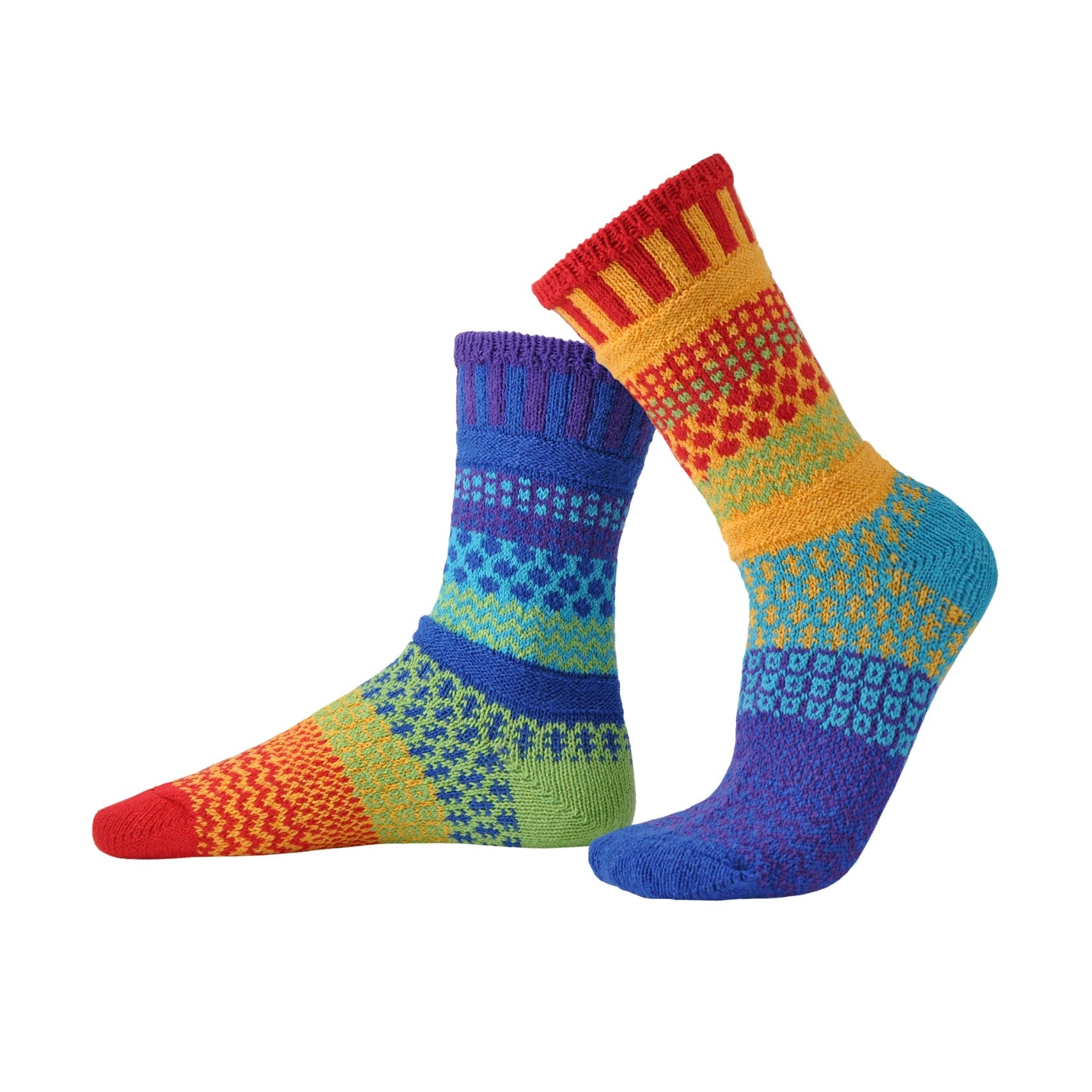 Rainbow Crew Socks (Small)、mySite、g9winljtr