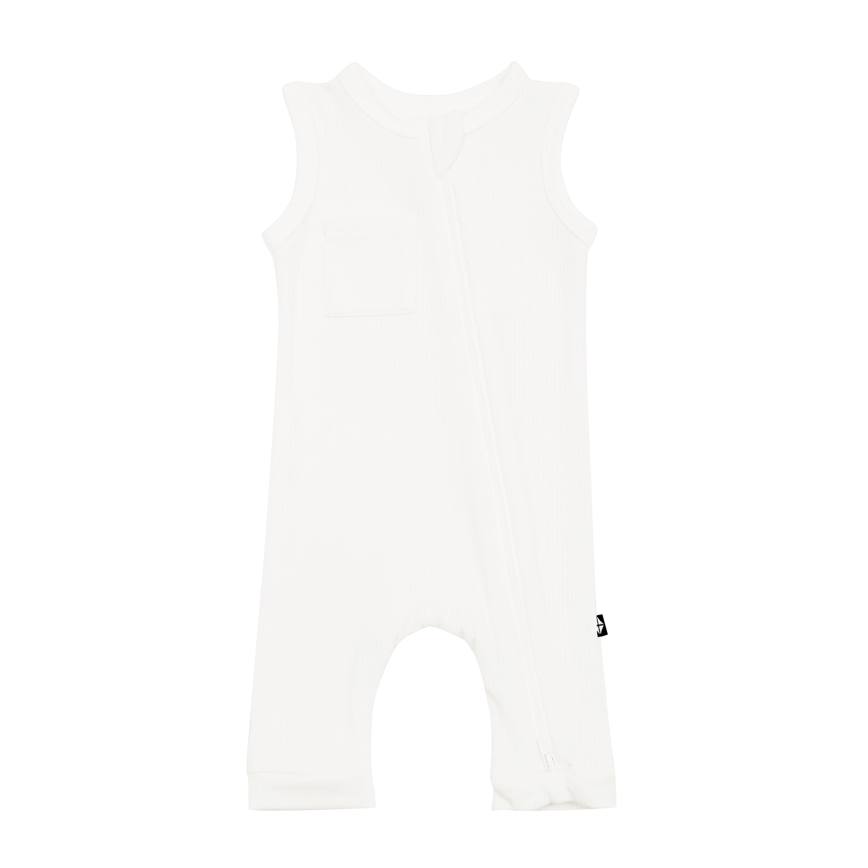  Ribbed Zippered Sleeveless Romper in Cloud、mySite、layawaytickets