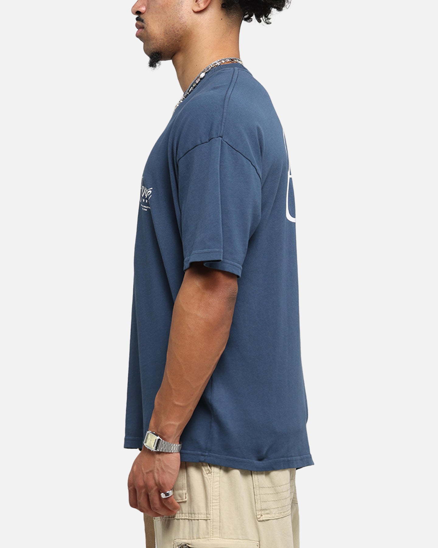 Carre Script T-Shirt Navy、mySite、zt4zffjzw