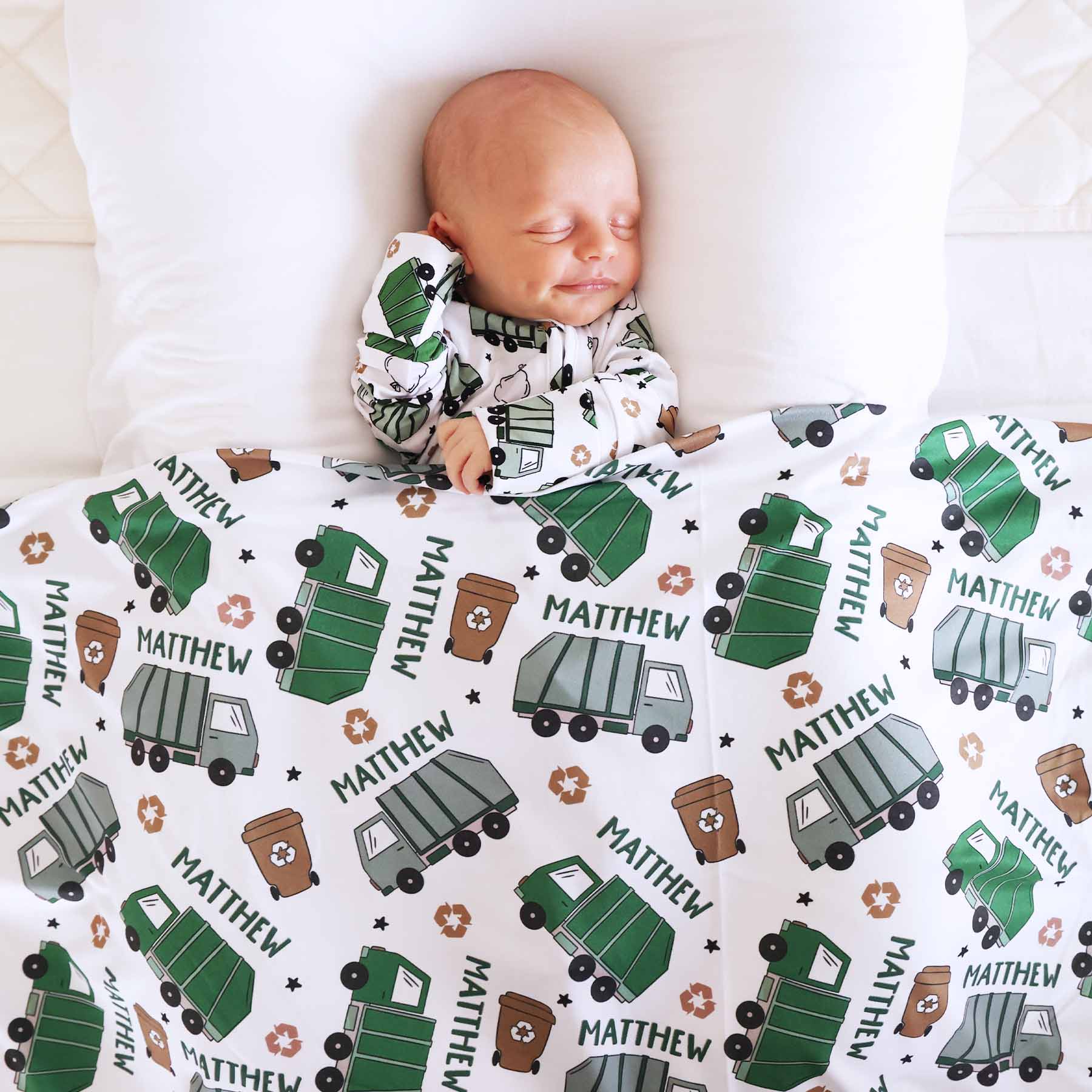  Clean Up Crew Personalized Swaddle Blanket、mySite、layawaytickets